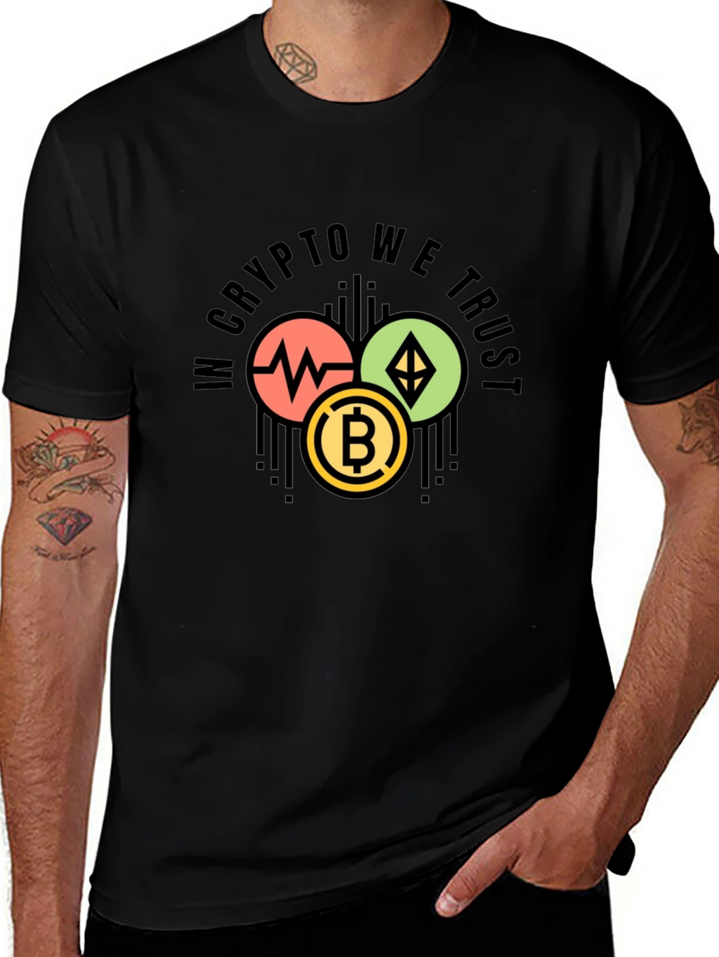 Crypto We Trust Graphic Tee - Black
