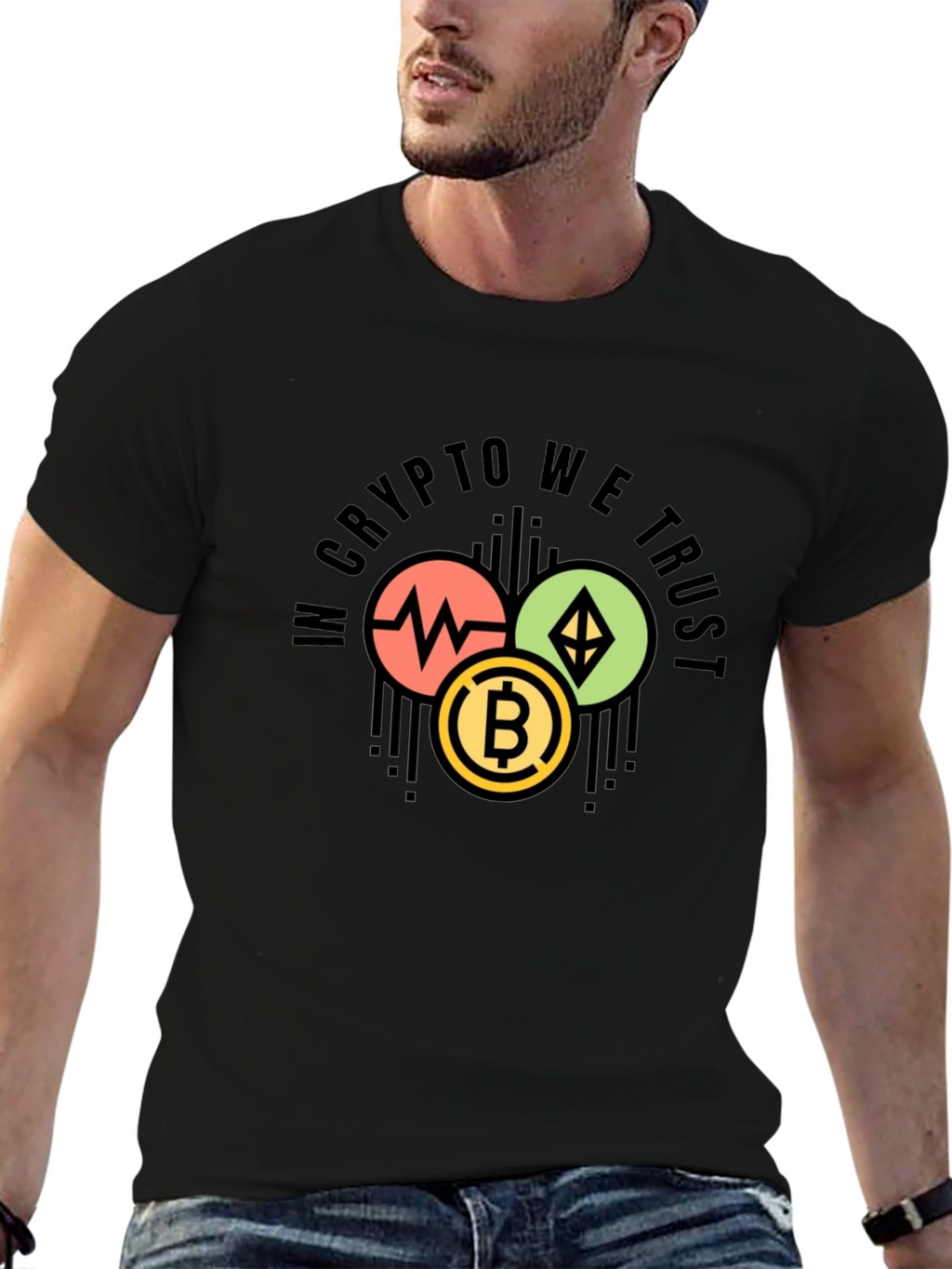 Crypto We Trust Graphic Tee - Black