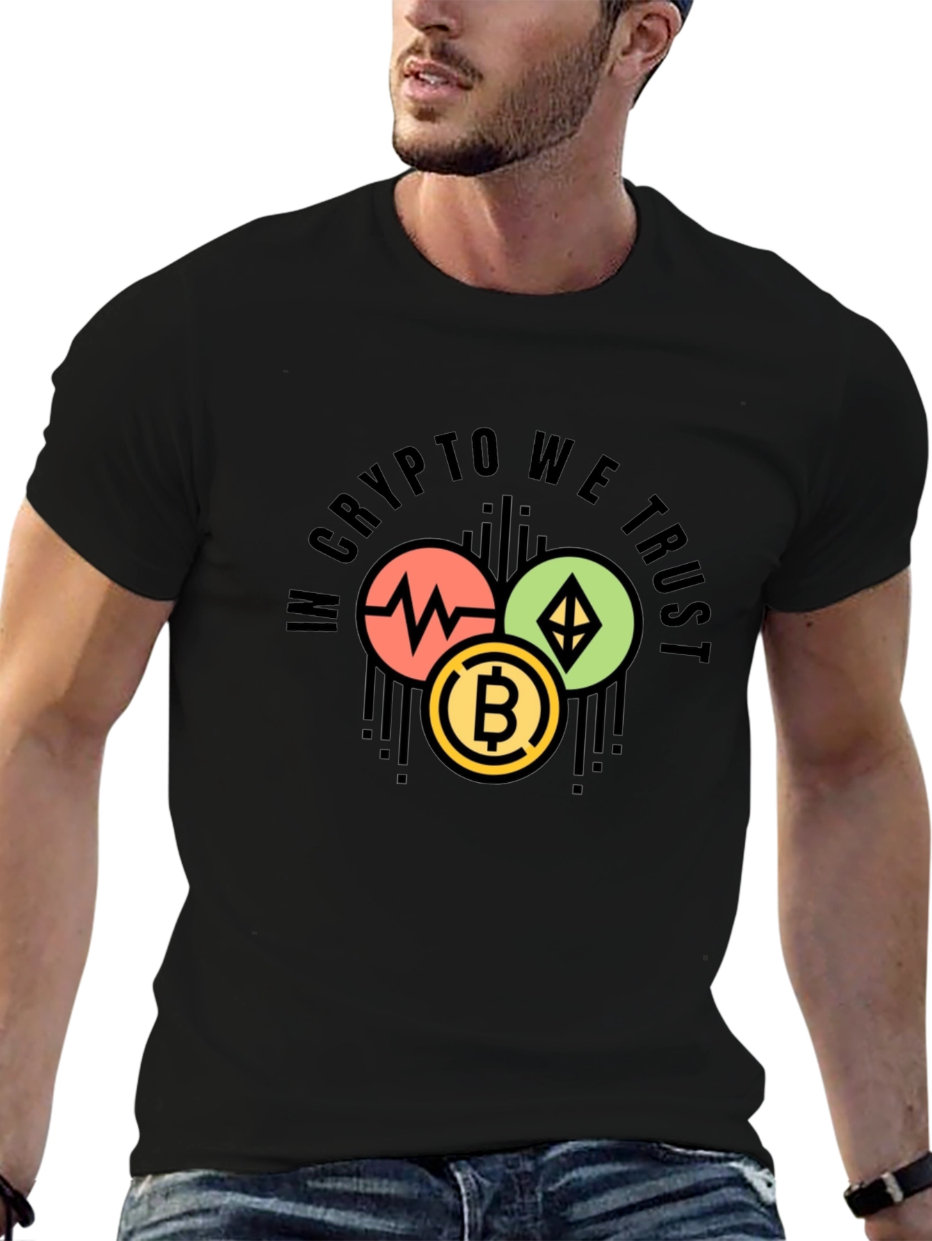 Crypto We Trust Graphic Tee - Black