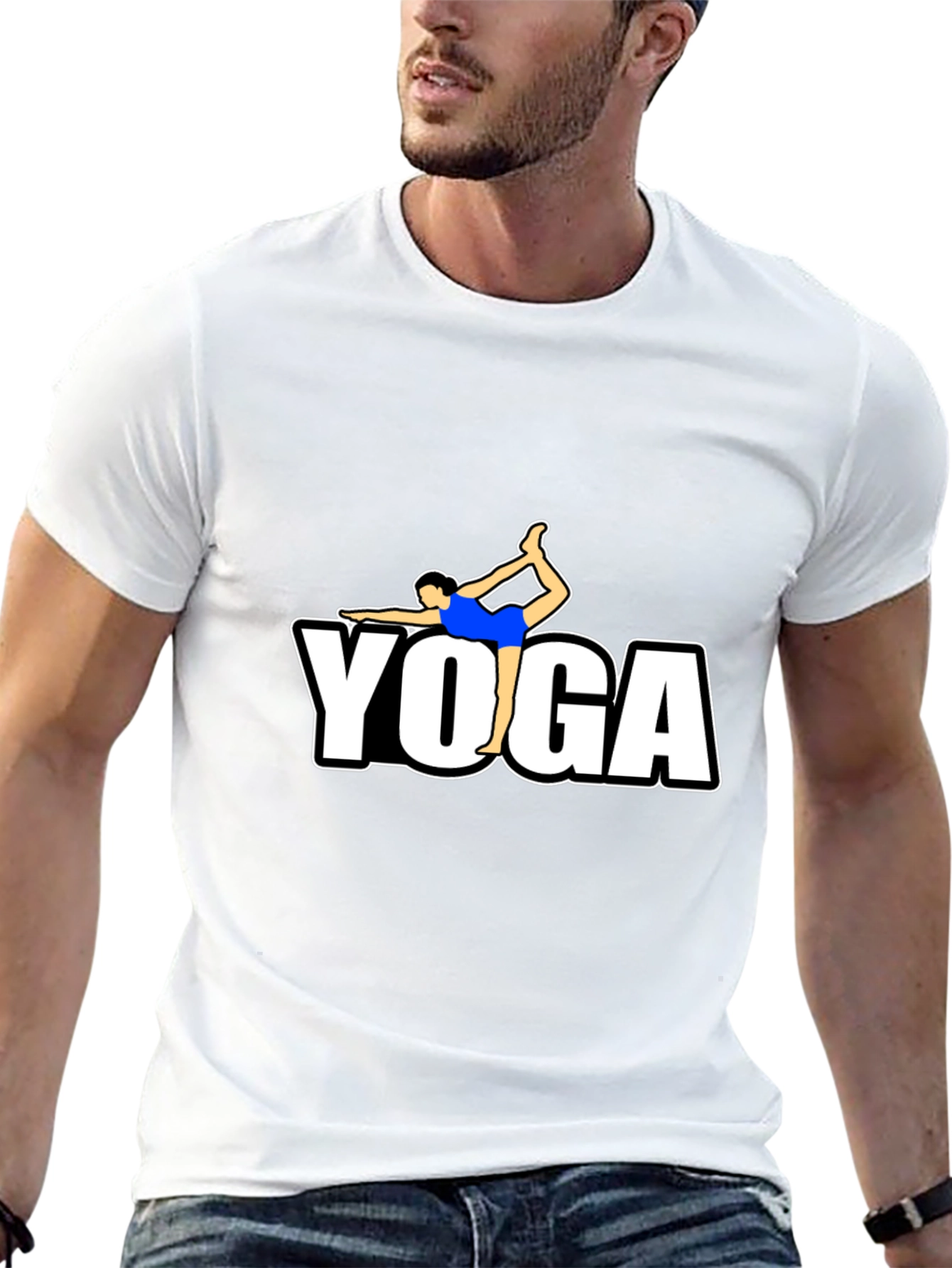 Yoga Pose T-Shirt - Black Graphic Tee