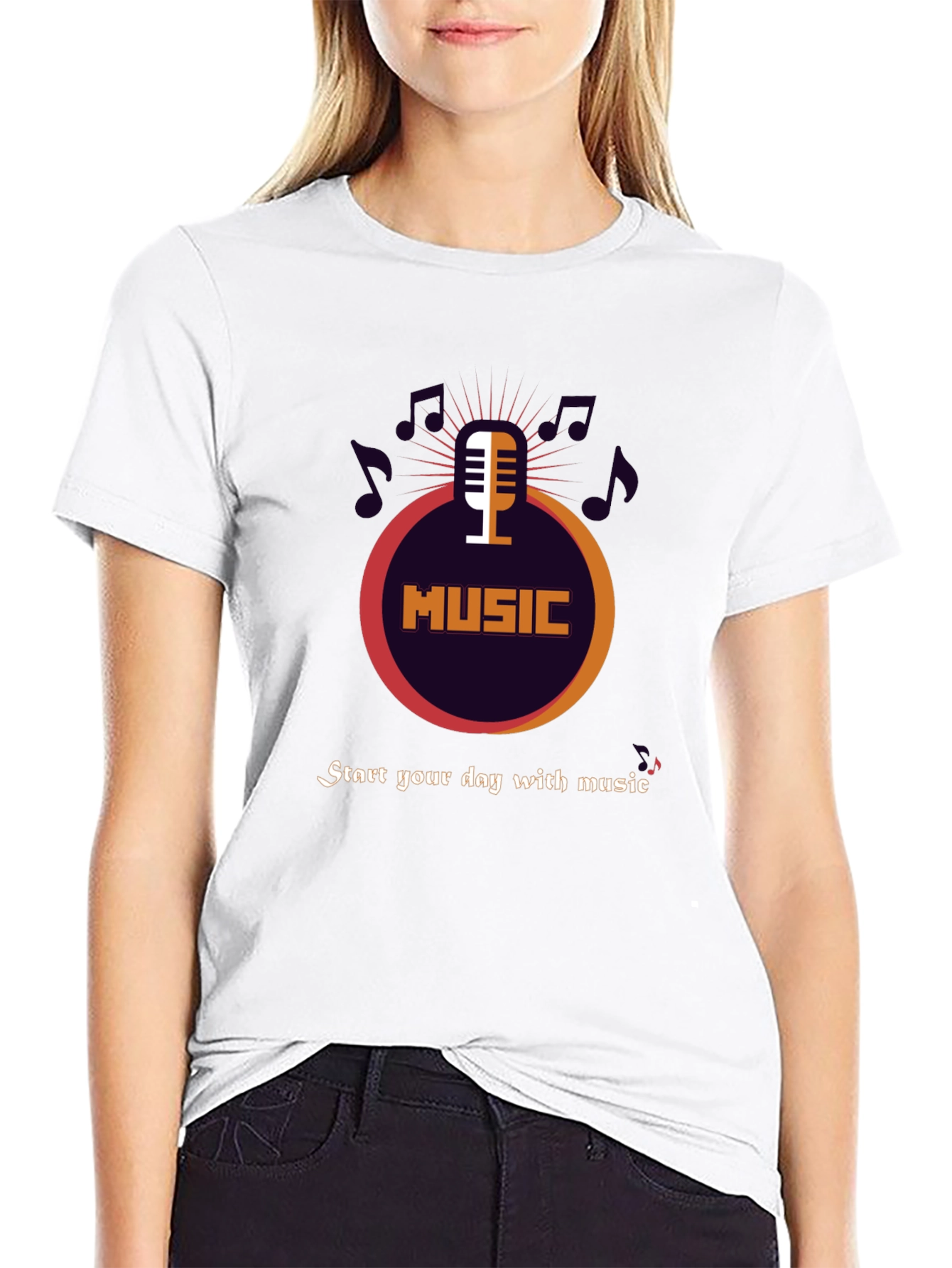 Music Lovers T-Shirt - Start Your Day With Music