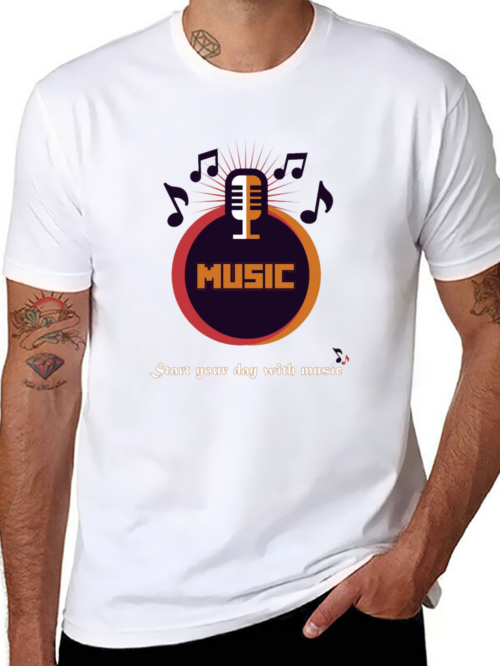 Music Lovers T-Shirt - Start Your Day With Music