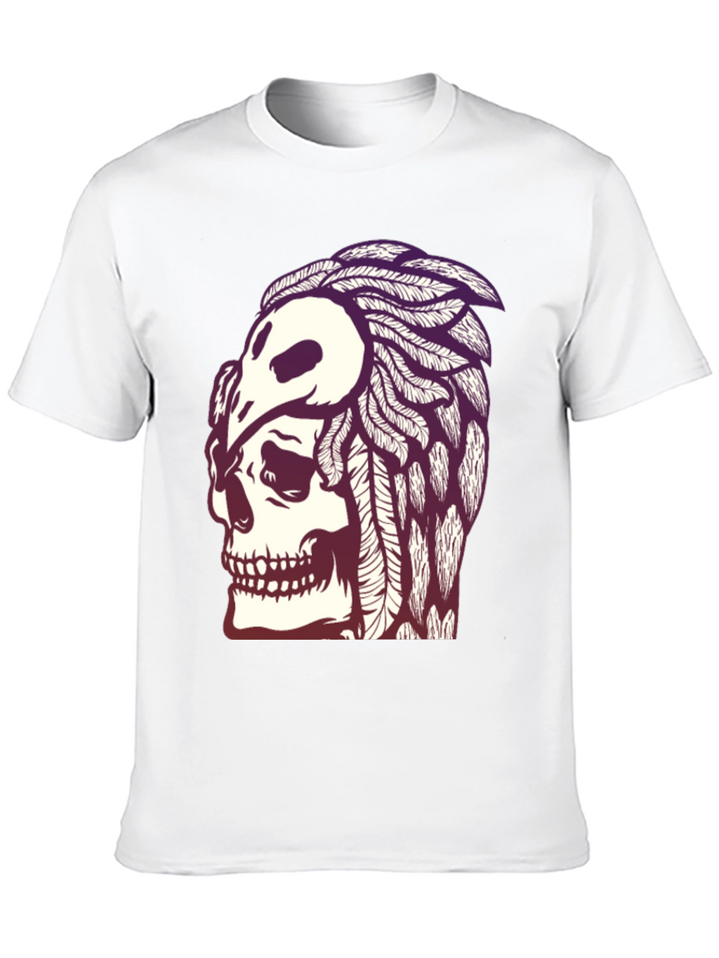 Skull & Crow T-Shirt - Gothic Graphic Tee