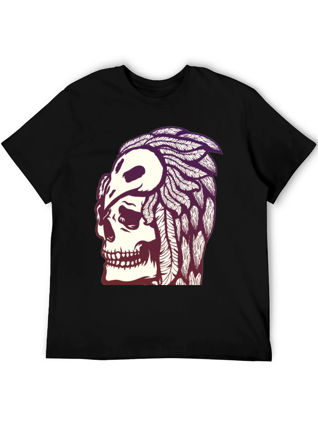 Skull & Crow T-Shirt - Gothic Graphic Tee