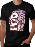 Skull & Crow T-Shirt - Gothic Graphic Tee