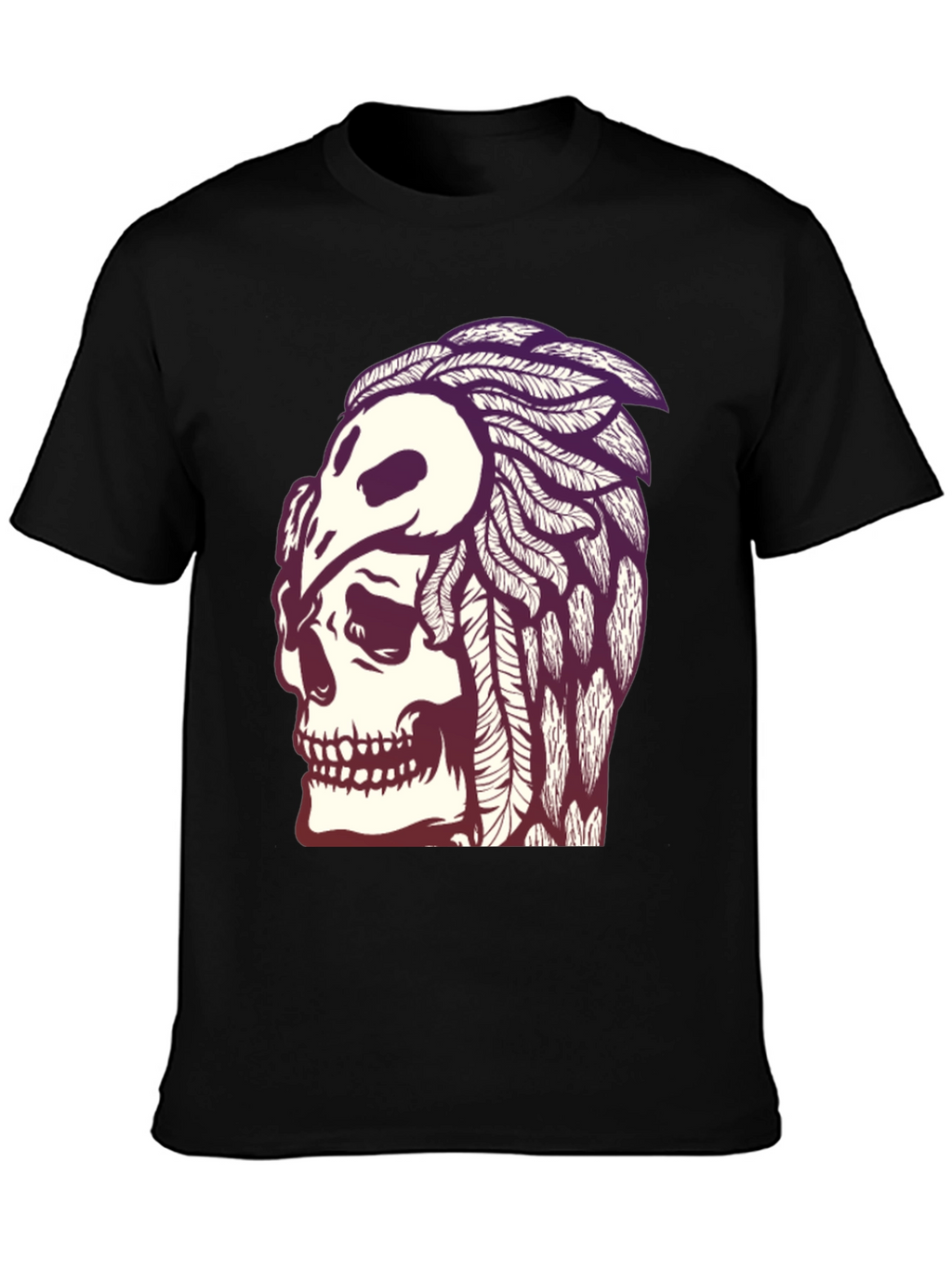 Skull & Crow T-Shirt - Gothic Graphic Tee
