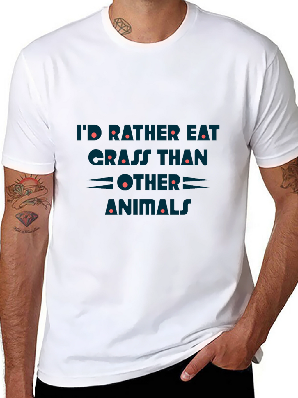 Grass Eater Graphic Tee - Funny Vegan T-Shirt
