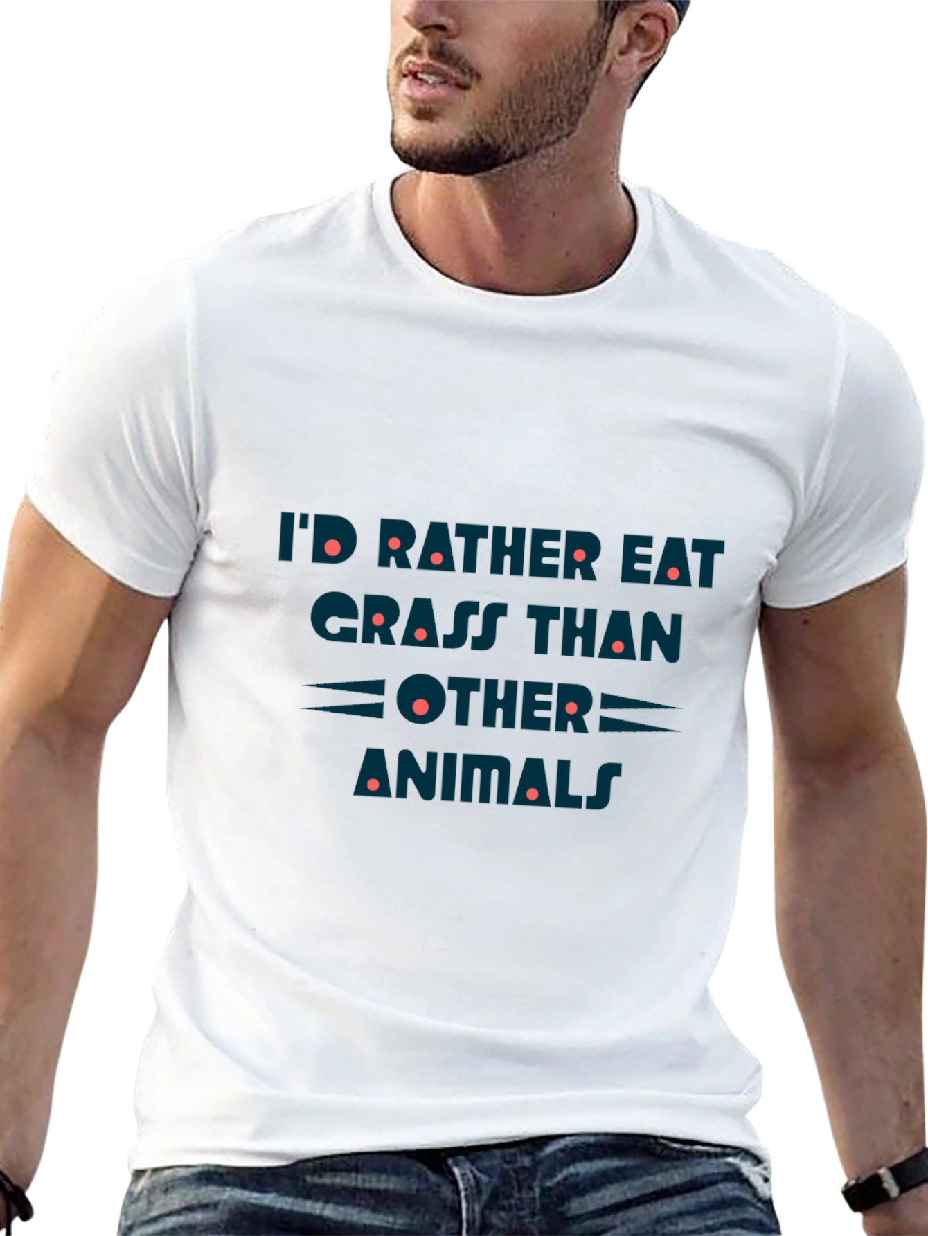 Grass Eater Graphic Tee - Funny Vegan T-Shirt