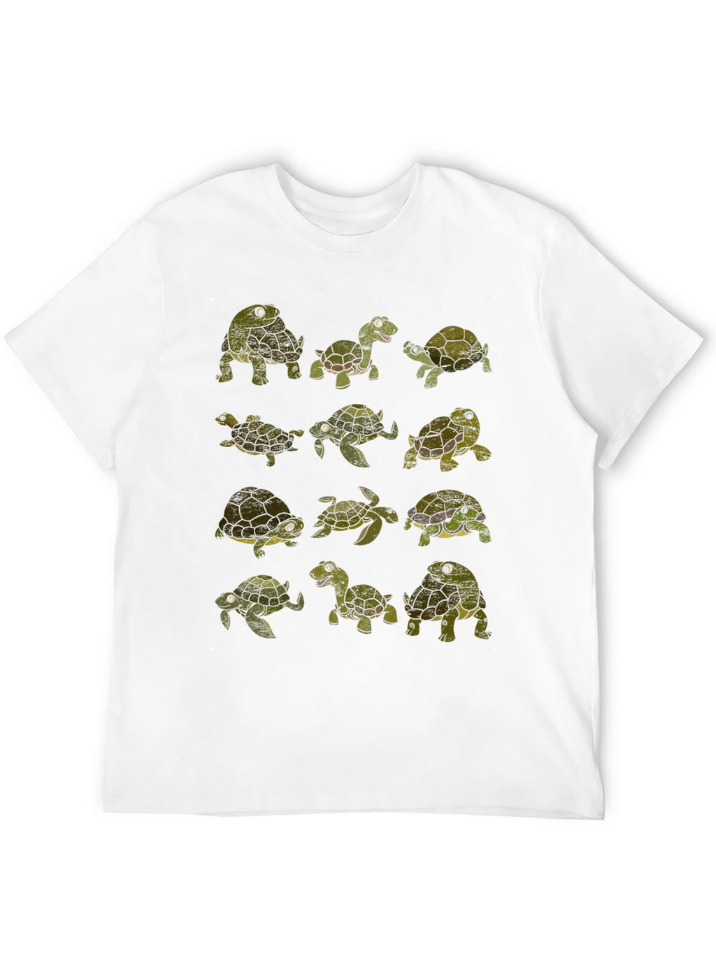 Turtle Print Crew Neck T-Shirt
