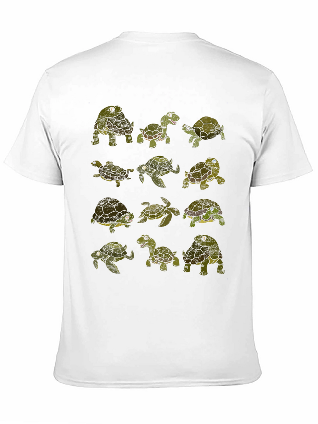 Turtle Print Crew Neck T-Shirt