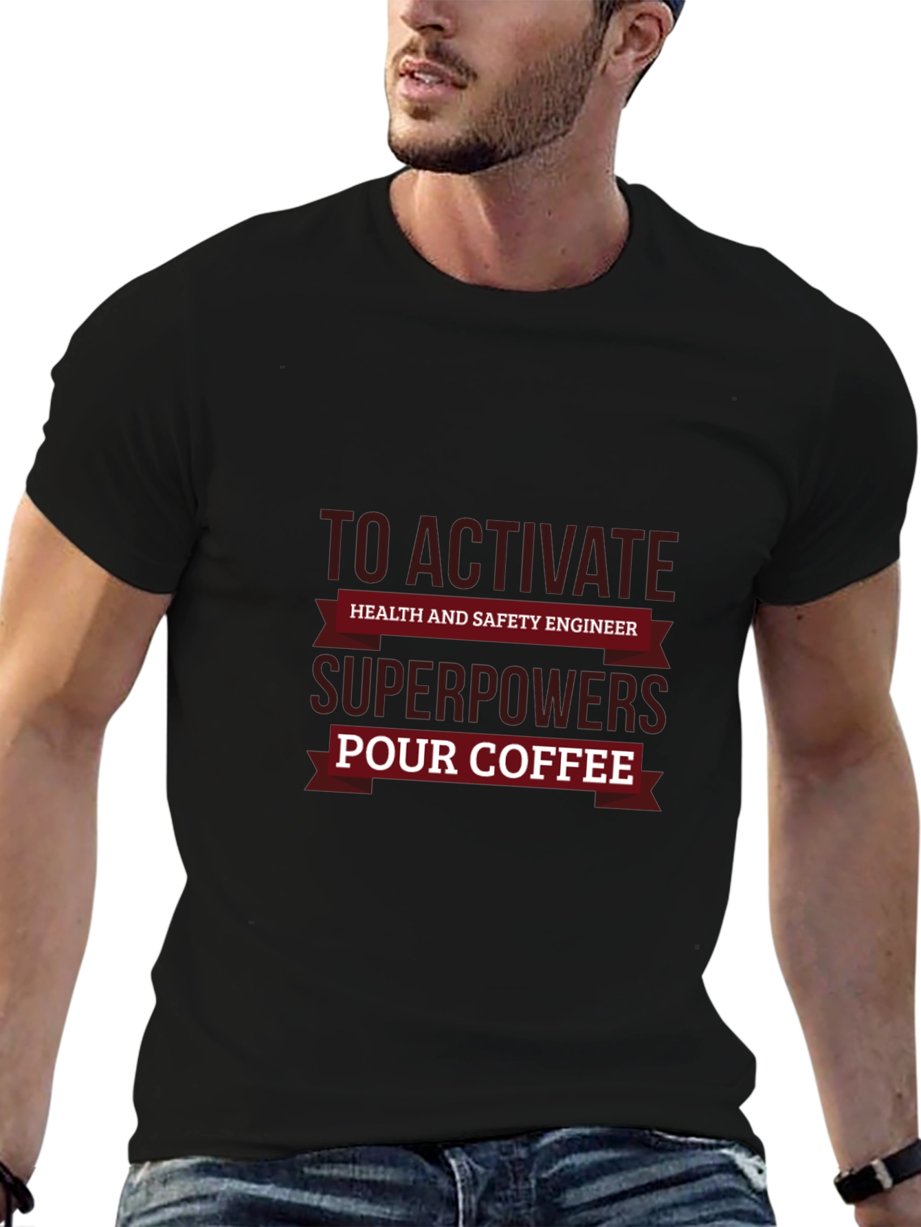 Health & Safety Engineer Superpowers Coffee T-Shirt