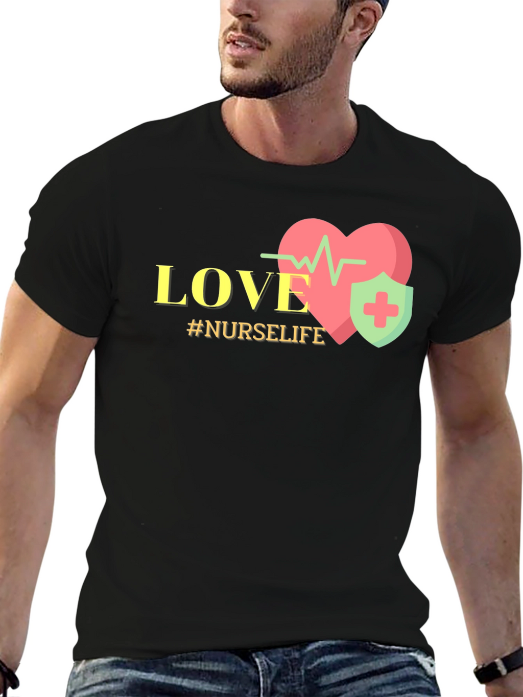 Nurse Life Love Heartbeat T-Shirt