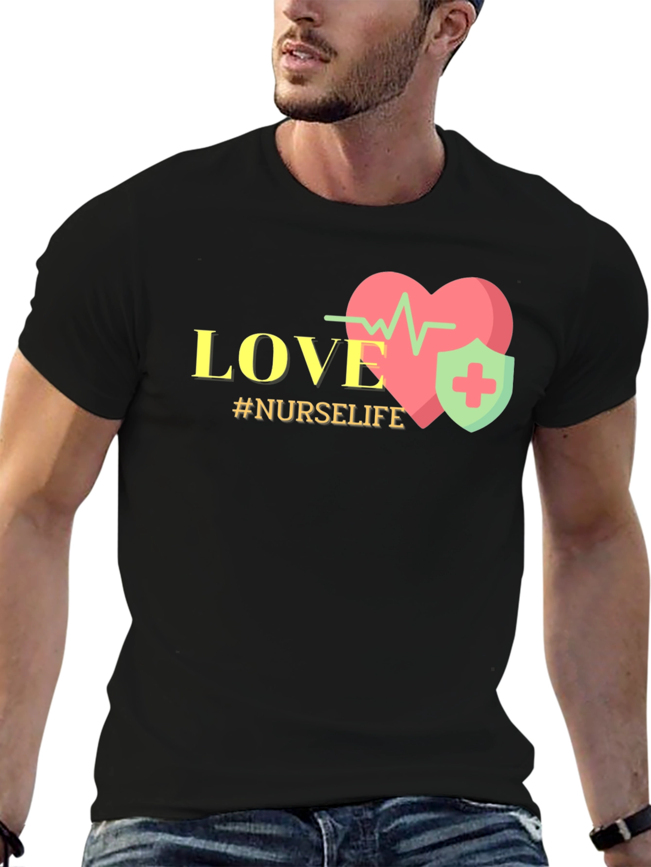 Nurse Life Love Heartbeat T-Shirt
