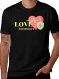 Nurse Life Love Heartbeat T-Shirt