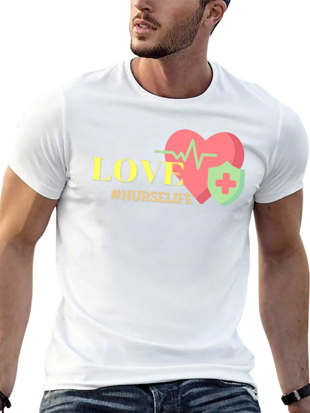 Nurse Life Love Heartbeat T-Shirt