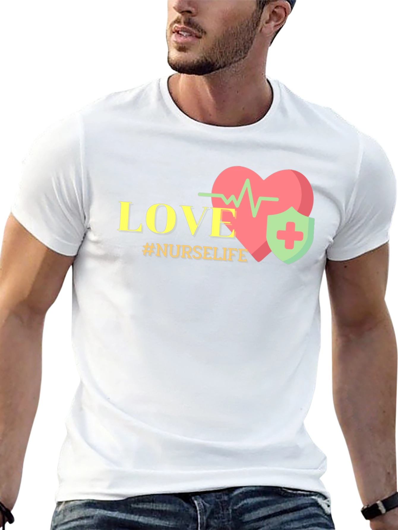 Nurse Life Love Heartbeat T-Shirt