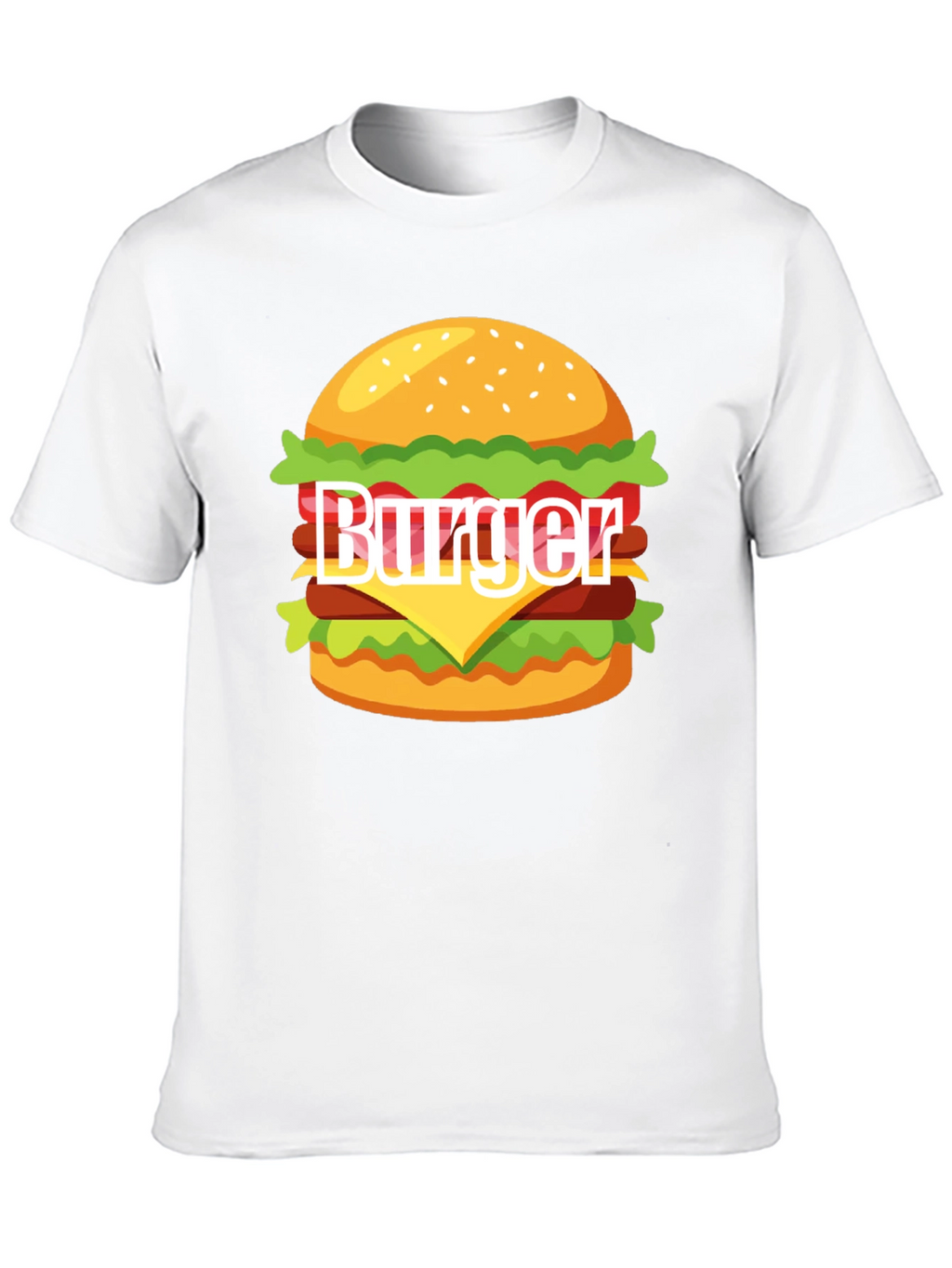Burger Graphic T-Shirt - Casual Style Tee