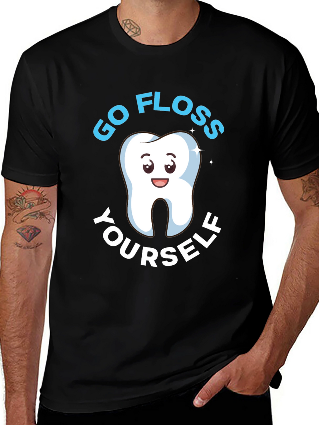 Go Floss Yourself Dental Humor T-Shirt