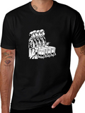 Black Drumline Graphic Tee - Musical Marching Band T-Shirt