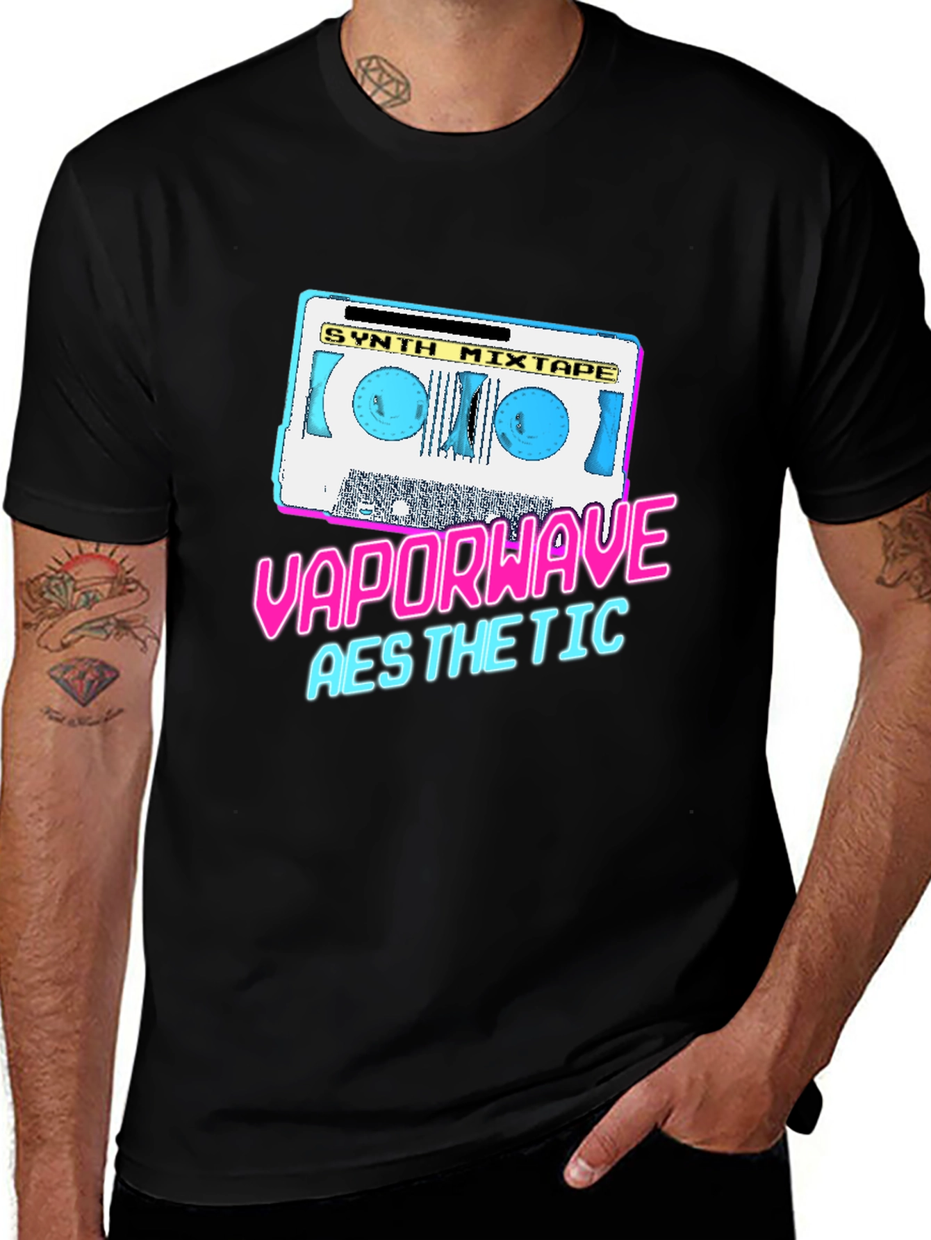 Vaporwave Aesthetic Synth Mixtape T-Shirt