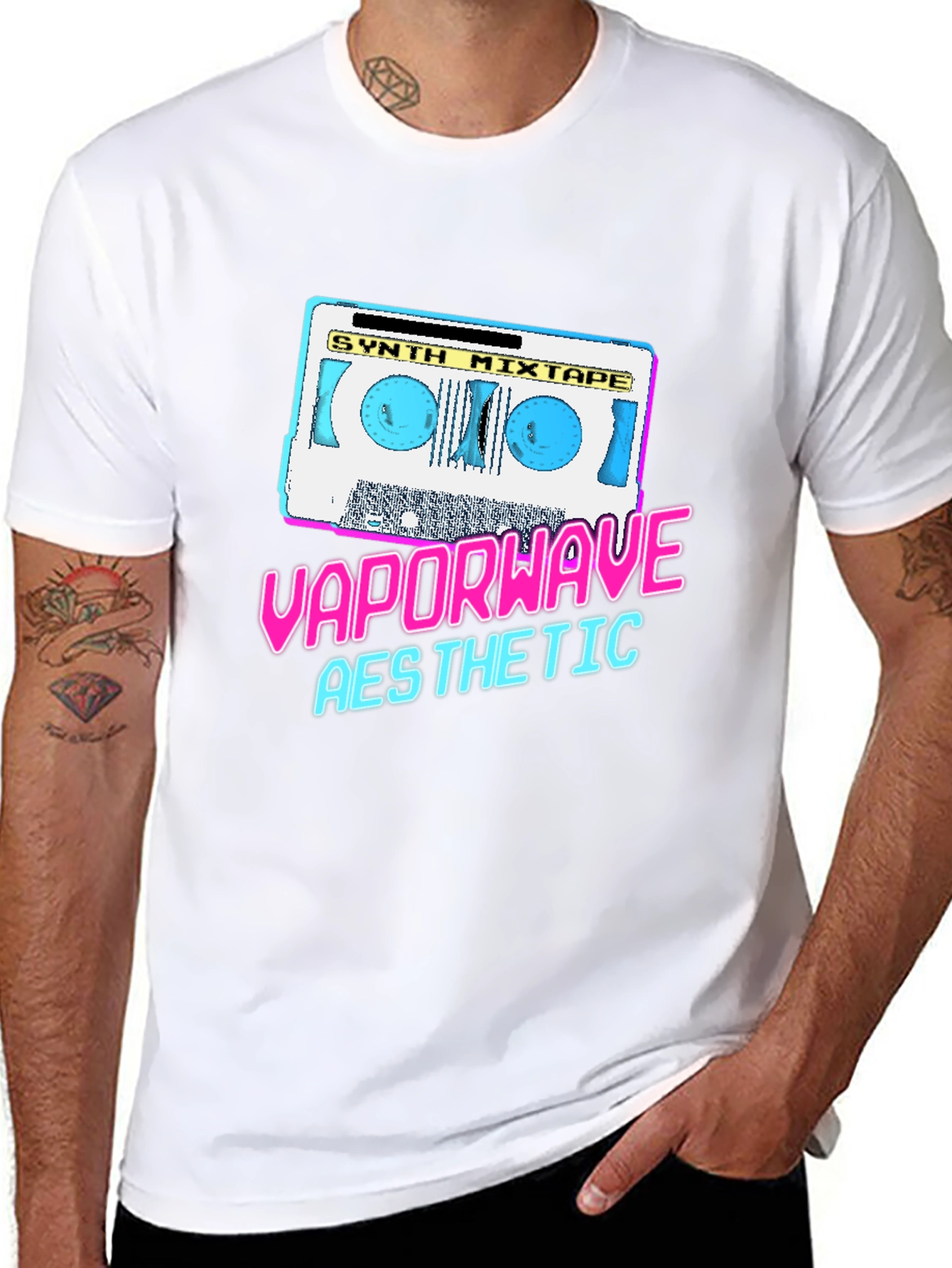 Vaporwave Aesthetic Synth Mixtape T-Shirt