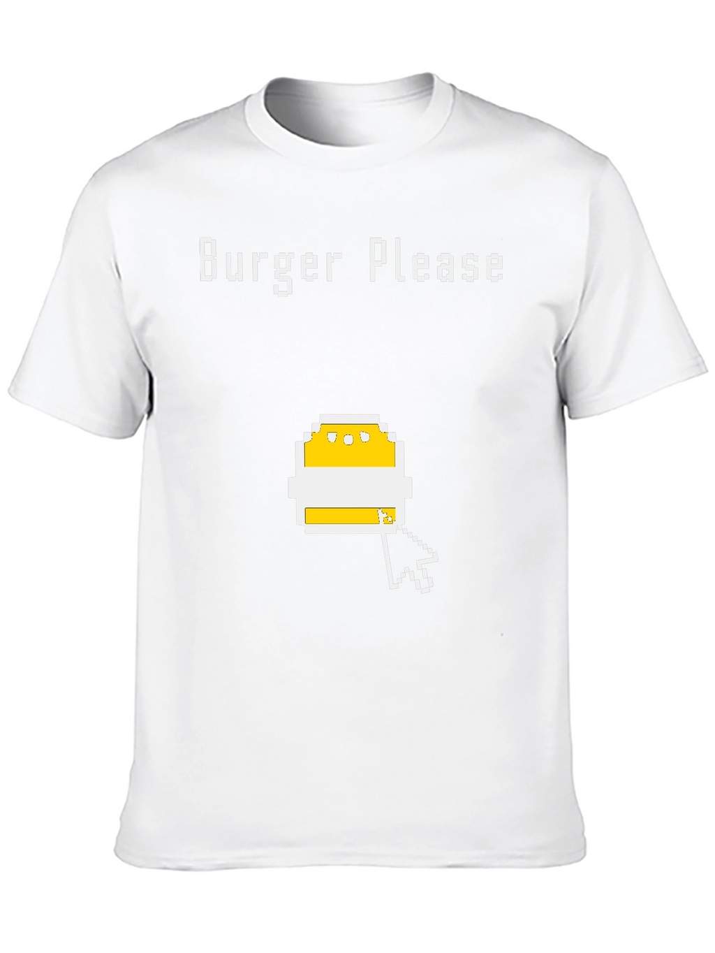 Burger Please Pixel Art Graphic T-Shirt