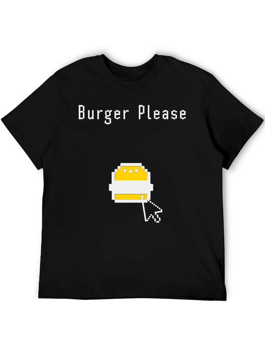 Burger Please Pixel Art Graphic T-Shirt