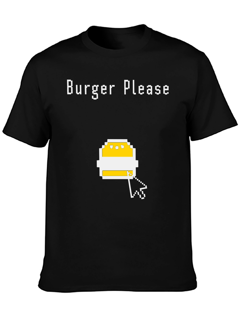 Burger Please Pixel Art Graphic T-Shirt