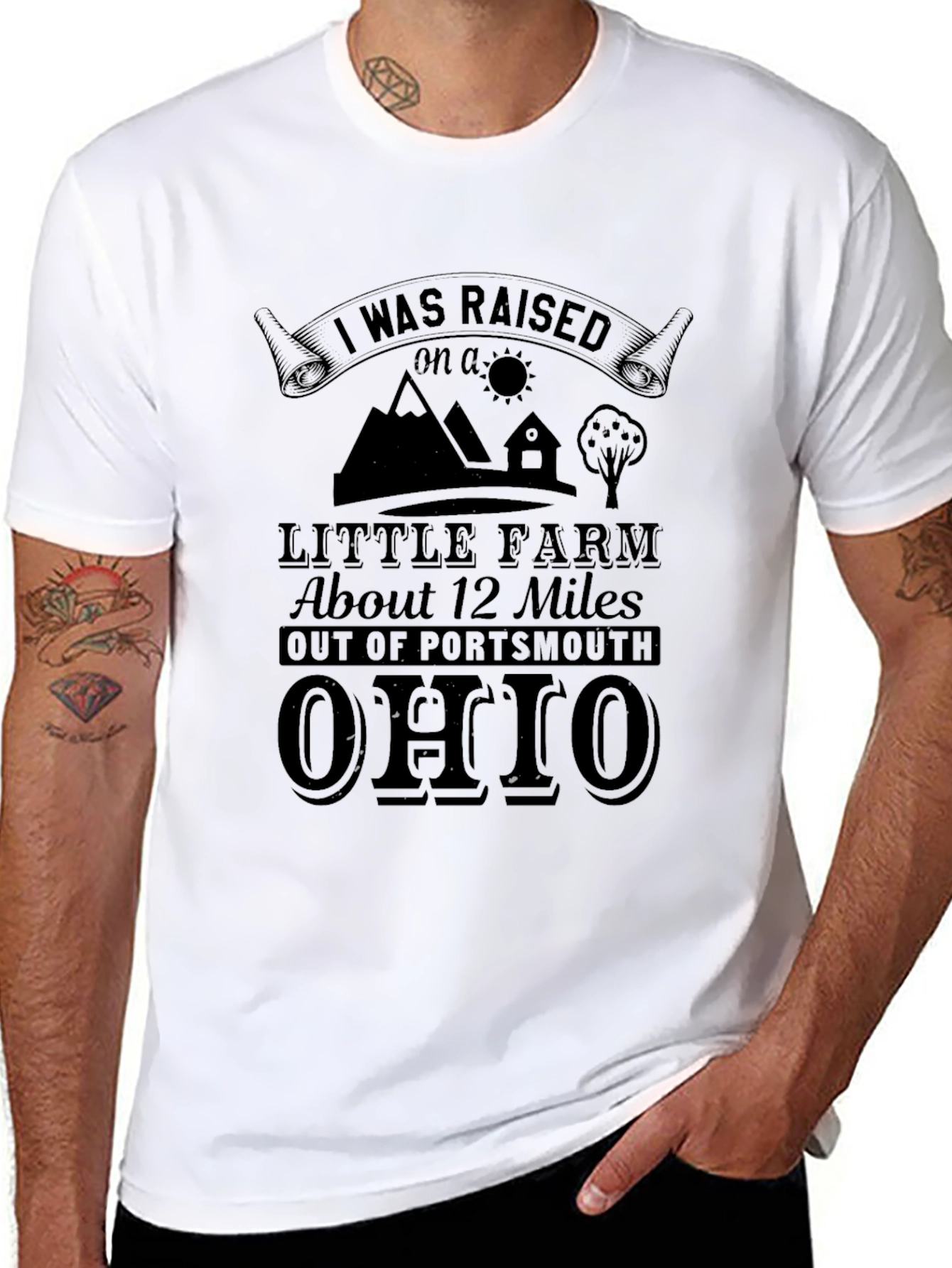 Raised on a Little Farm T-Shirt