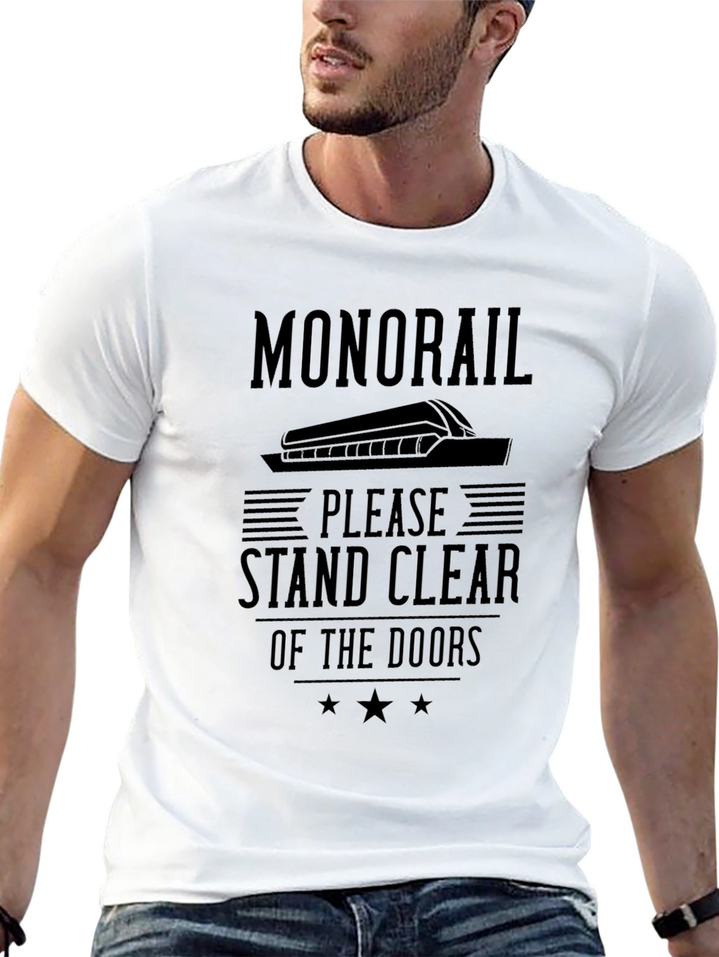 Monorail T-Shirt - Stand Clear Design