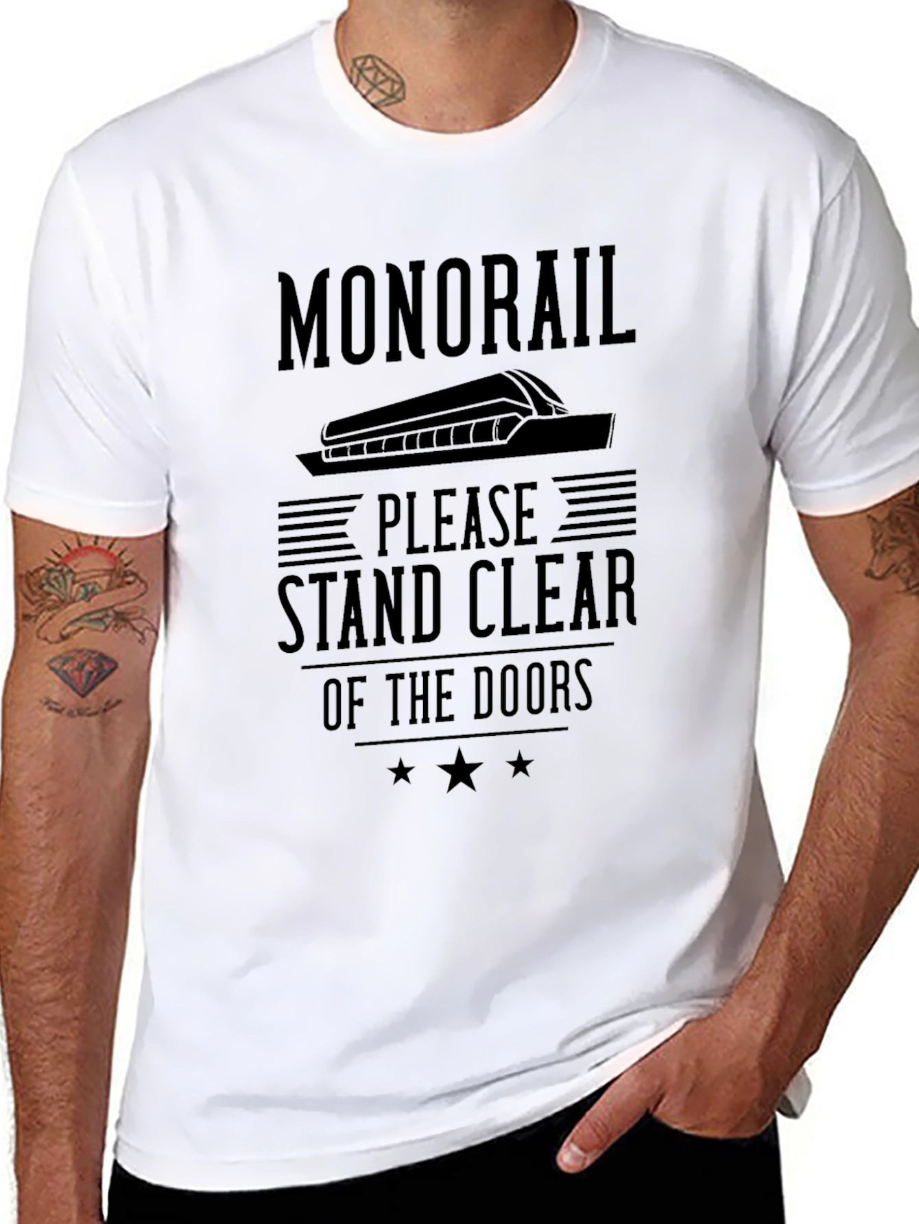 Monorail T-Shirt - Stand Clear Design