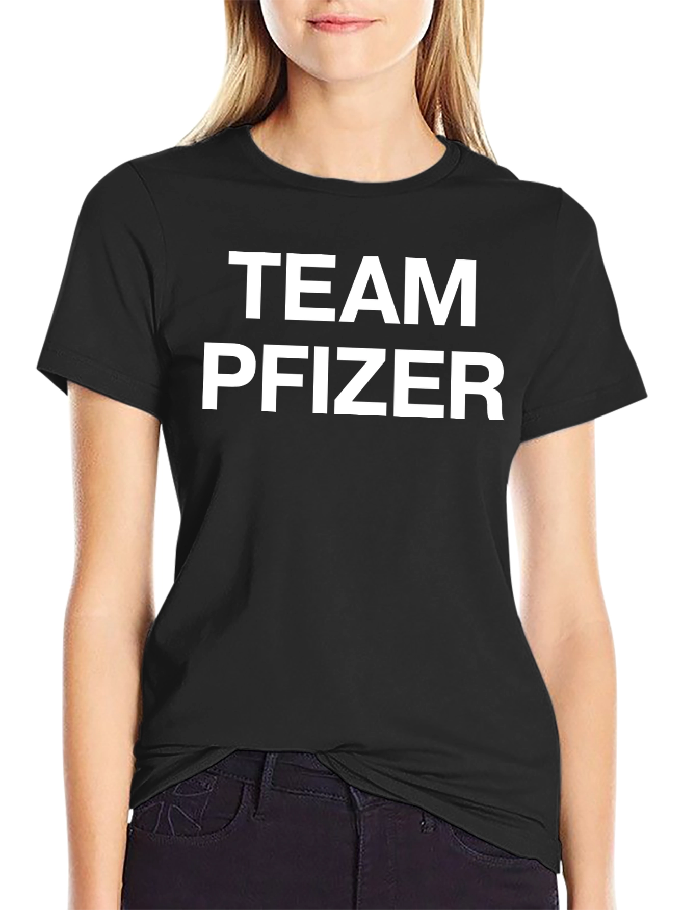 Team Pfizer Black T-Shirt