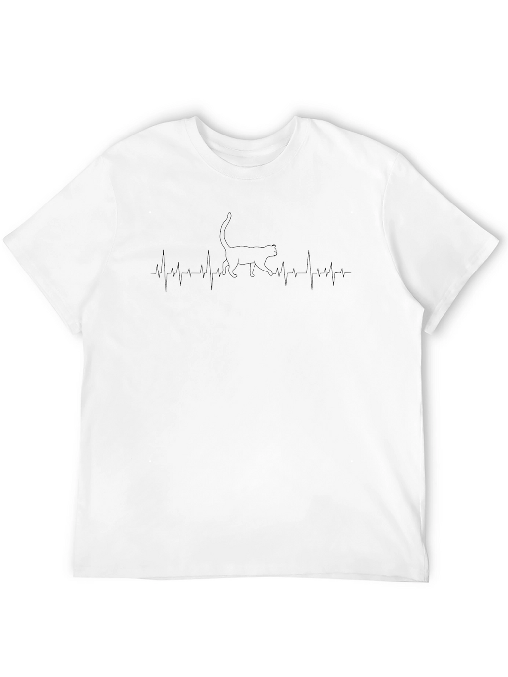 Cat Heartbeat T-Shirt - Purrfect for Cat Lovers