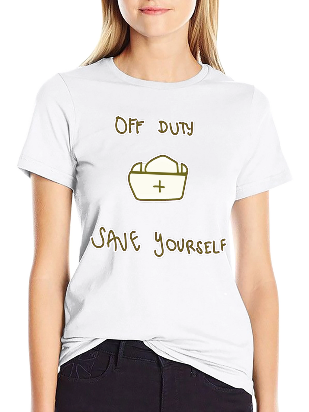 Off Duty Save Yourself Graphic Tee
