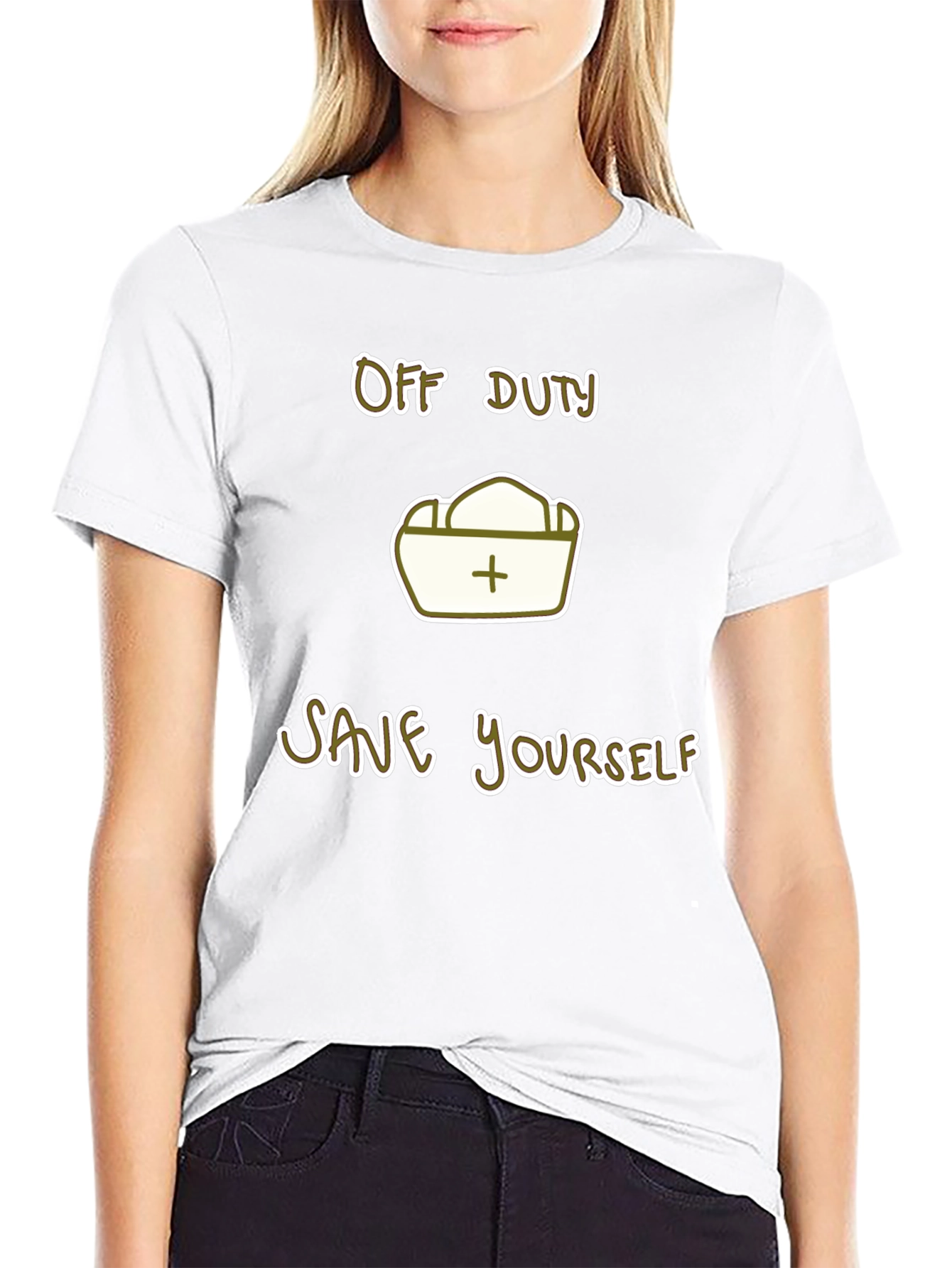 Off Duty Save Yourself Graphic Tee