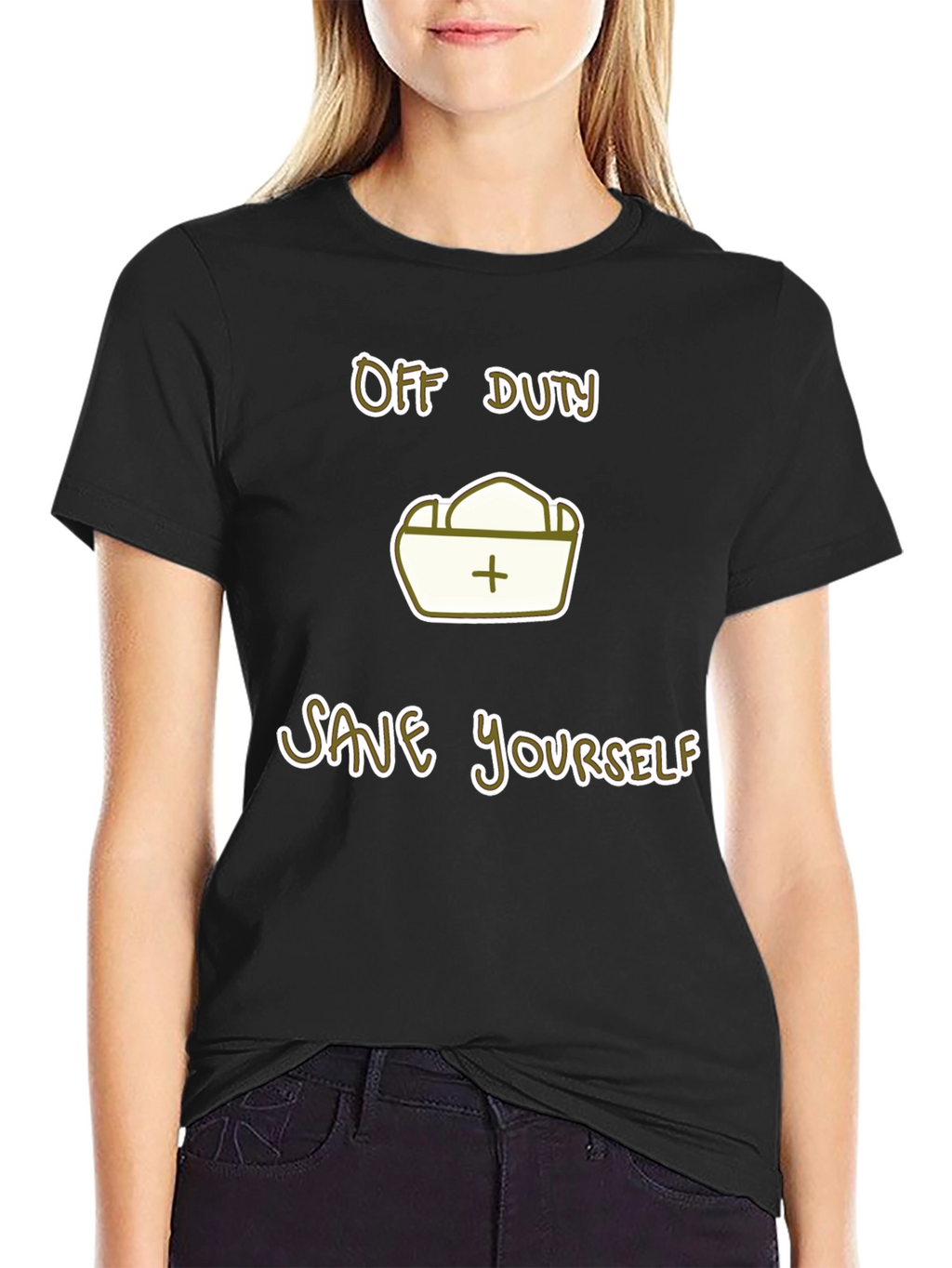 Off Duty Save Yourself Graphic Tee