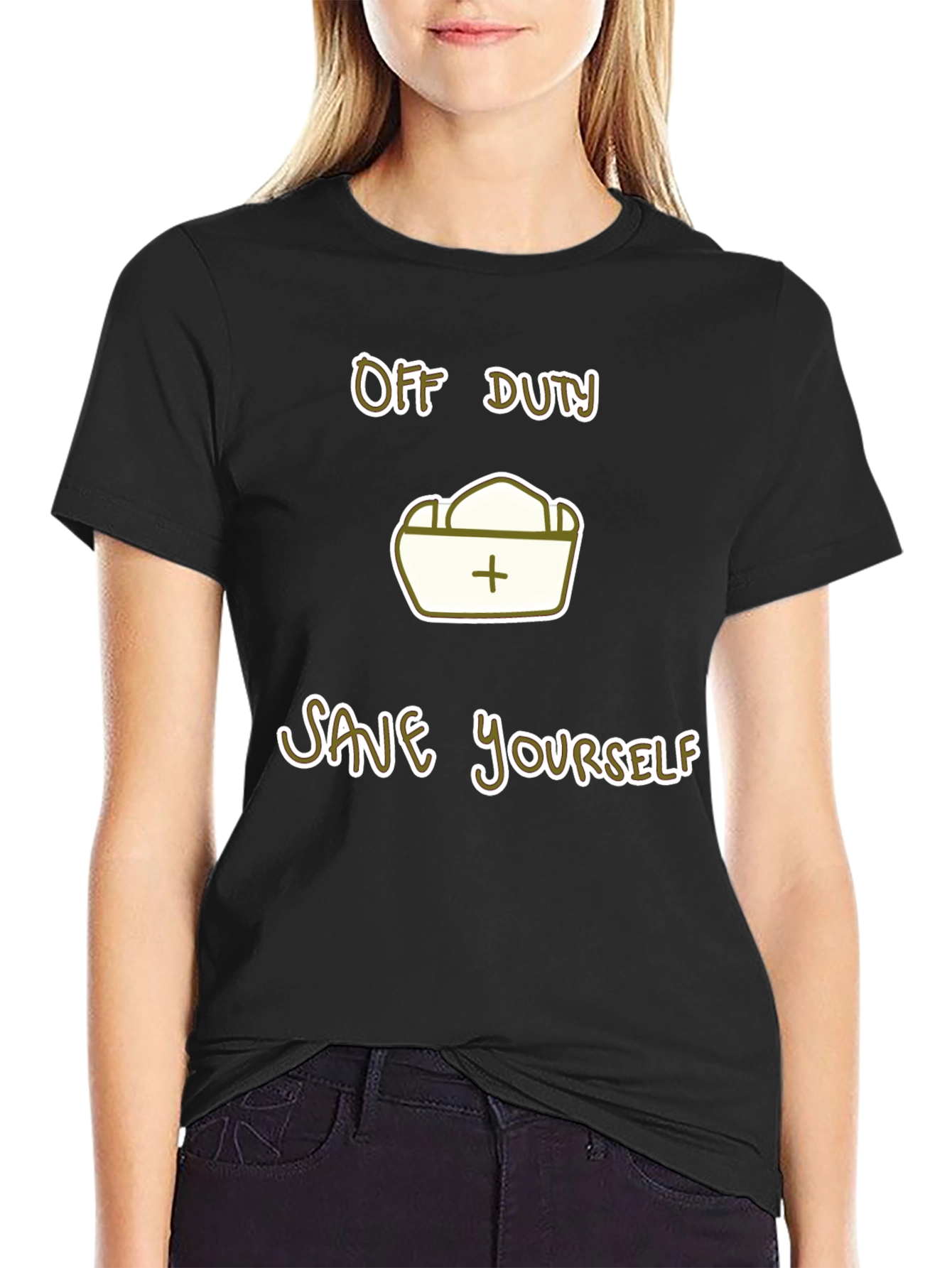 Off Duty Save Yourself Graphic Tee