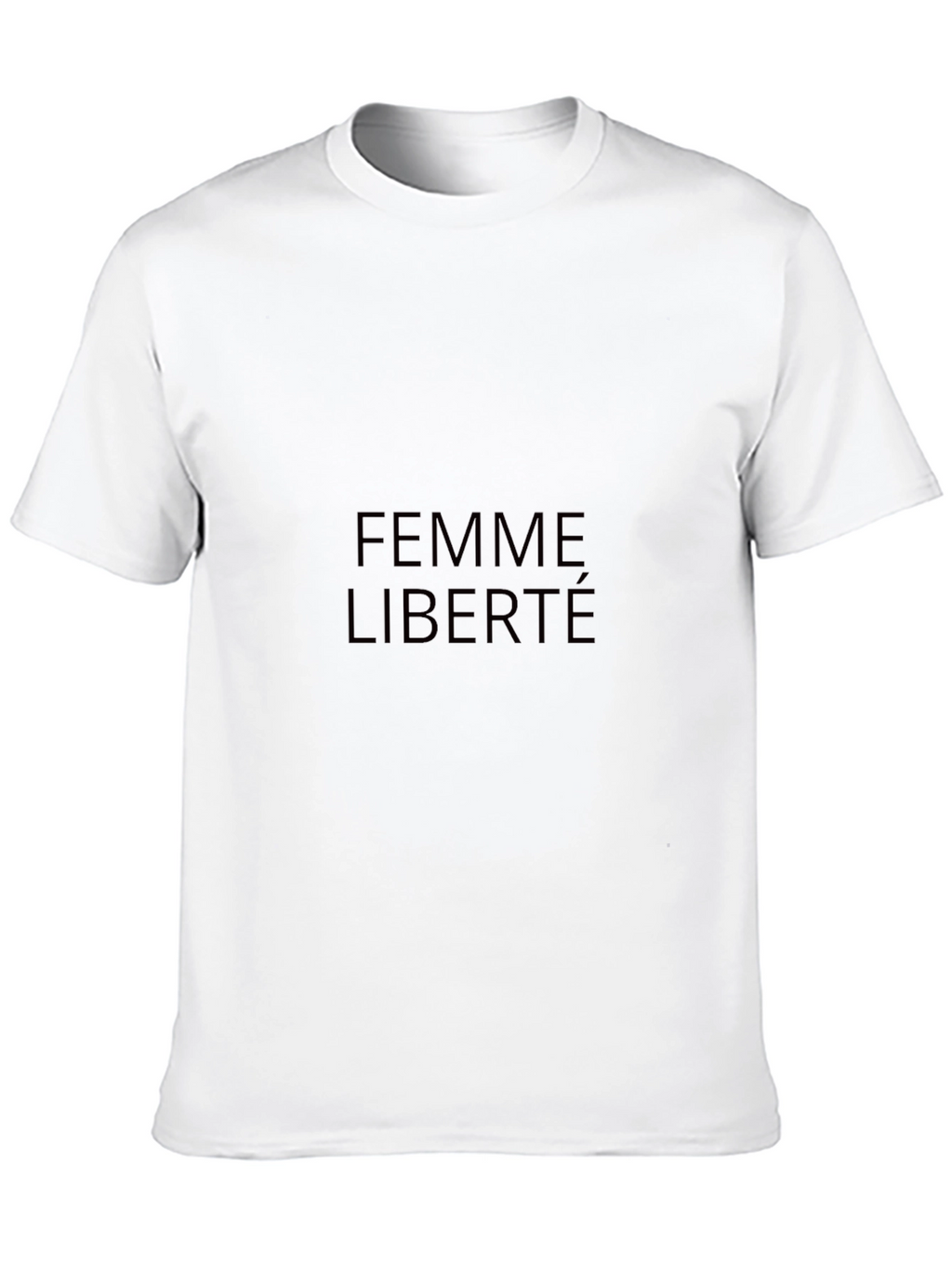 Femme Liberté Black Graphic Tee - Stylish Unisex T-Shirt