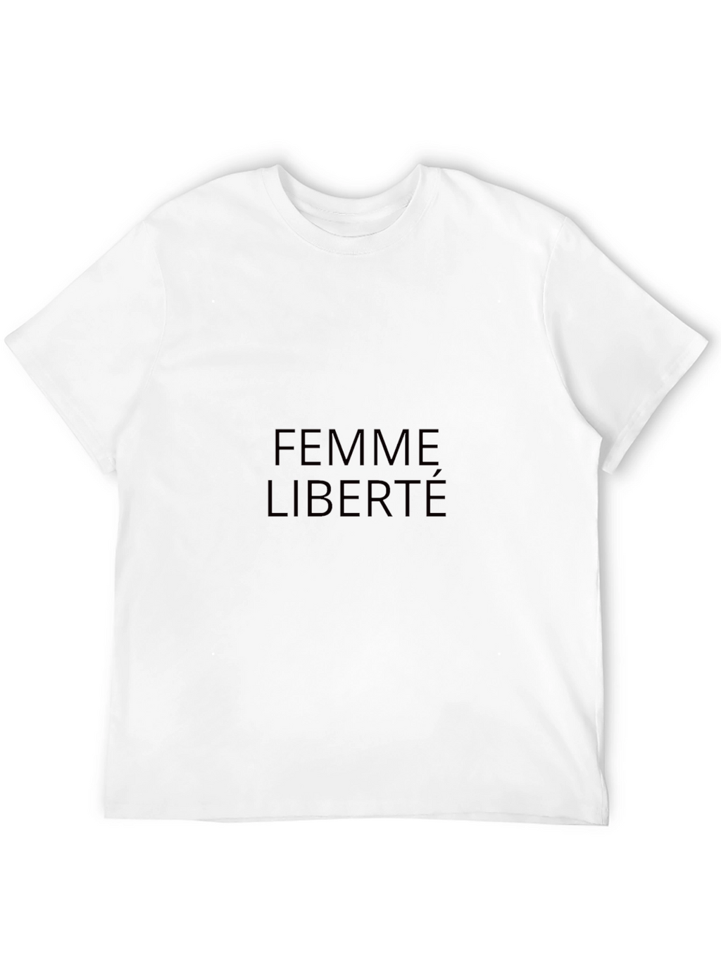 Femme Liberté Black Graphic Tee - Stylish Unisex T-Shirt