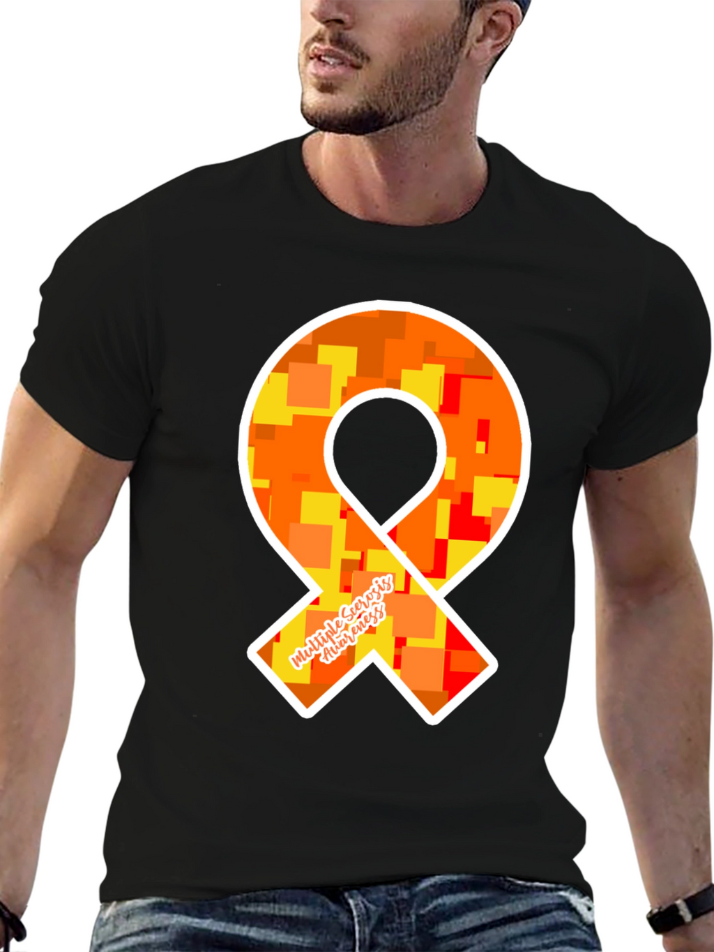 MS Awareness Ribbon T-Shirt - Show Your Support!