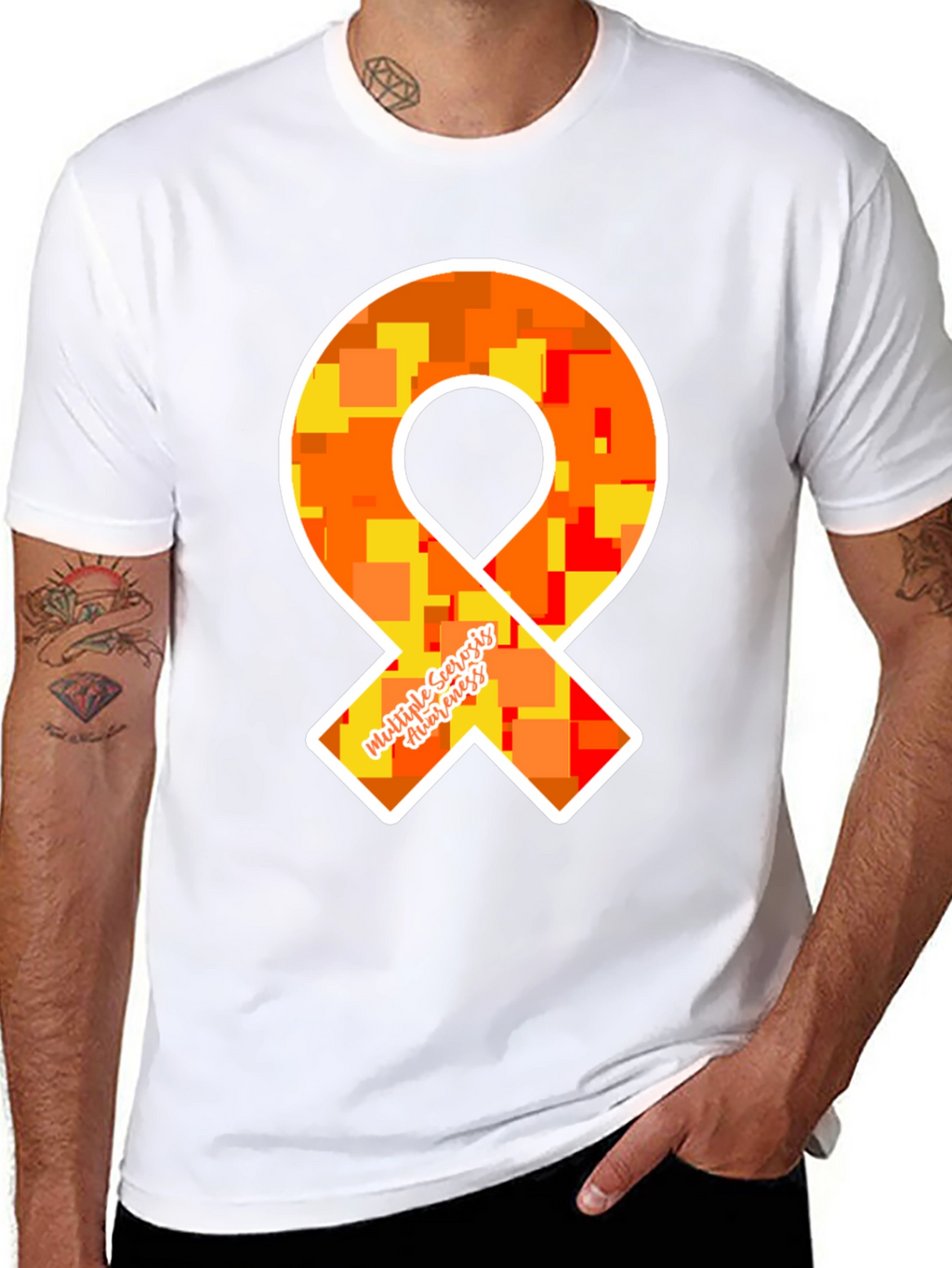 MS Awareness Ribbon T-Shirt - Show Your Support!