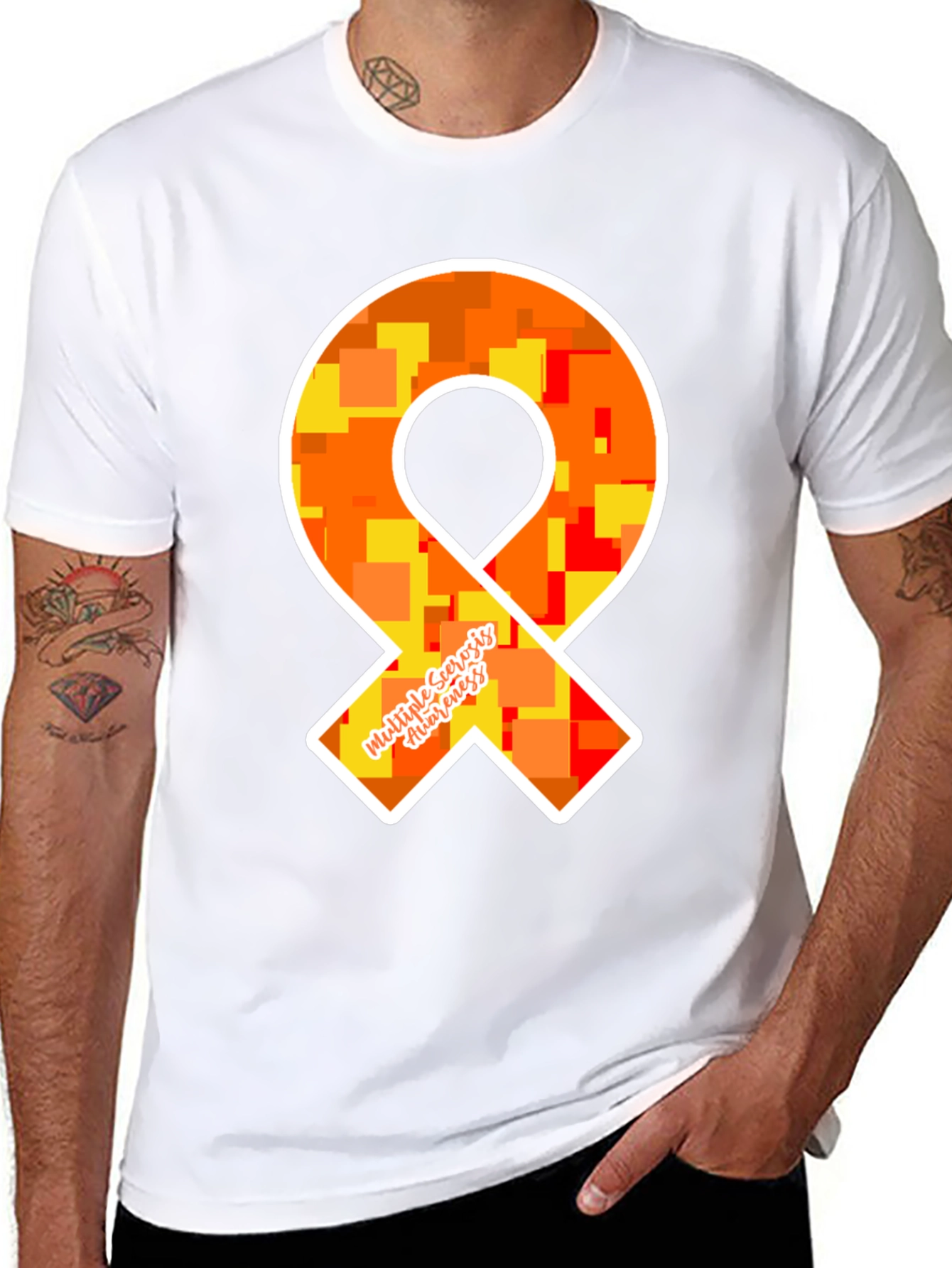 MS Awareness Ribbon T-Shirt - Show Your Support!