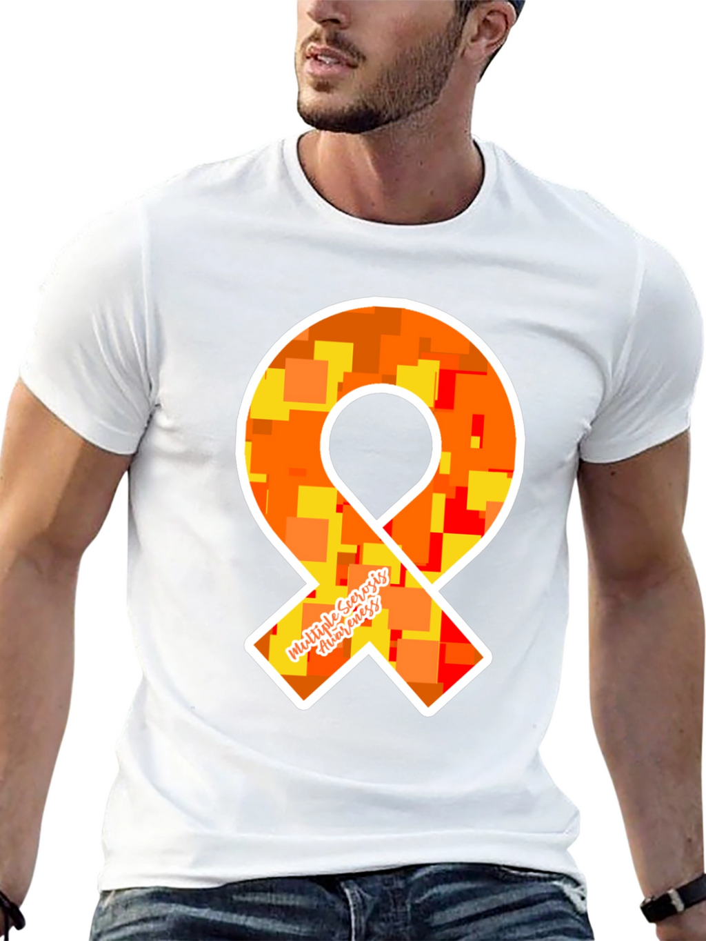 MS Awareness Ribbon T-Shirt - Show Your Support!