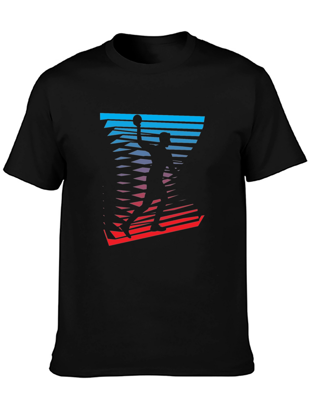 Basketball Player Graphic Tee - Stylish Mens T-Shirt
