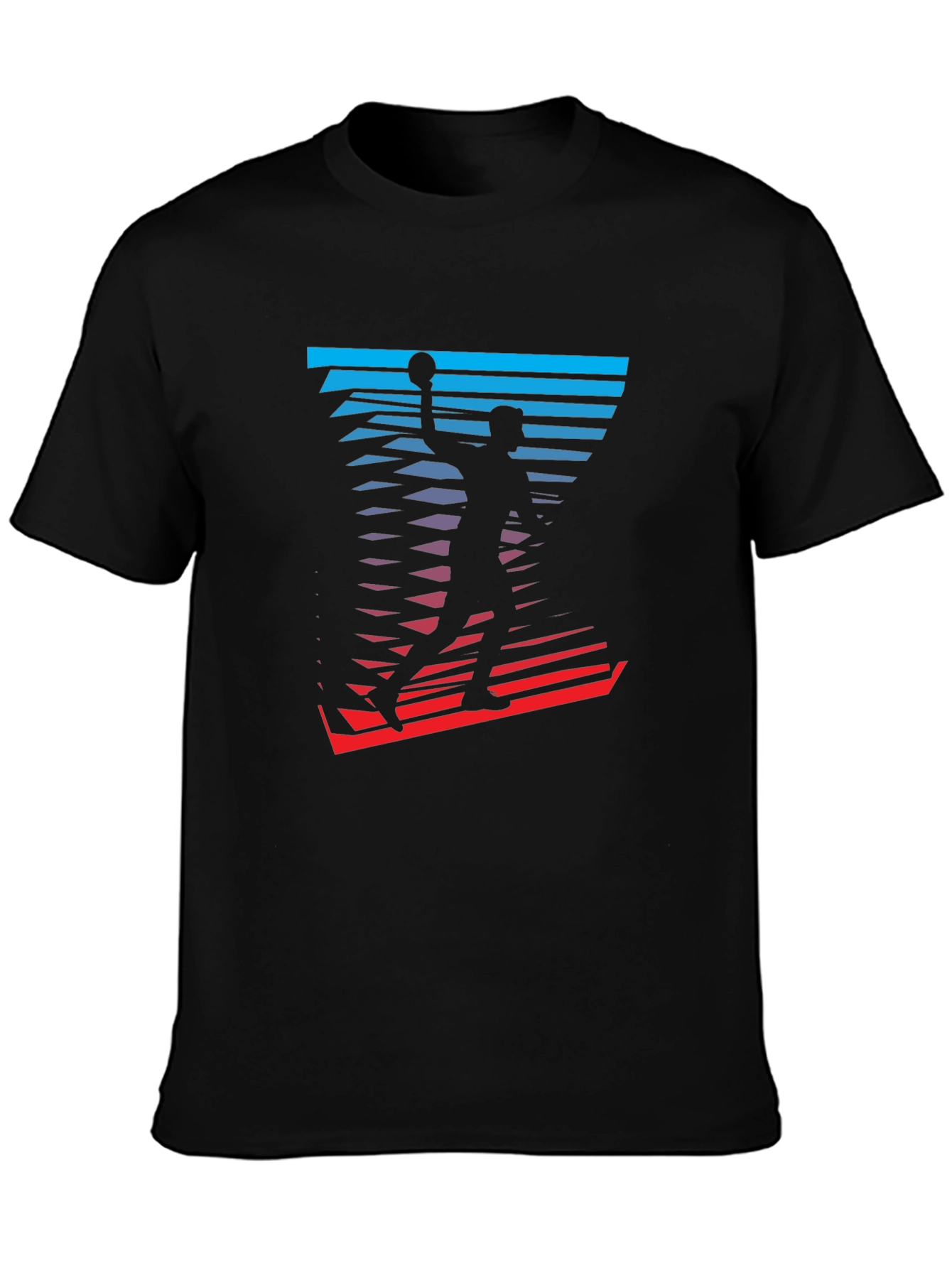 Basketball Player Graphic Tee - Stylish Mens T-Shirt