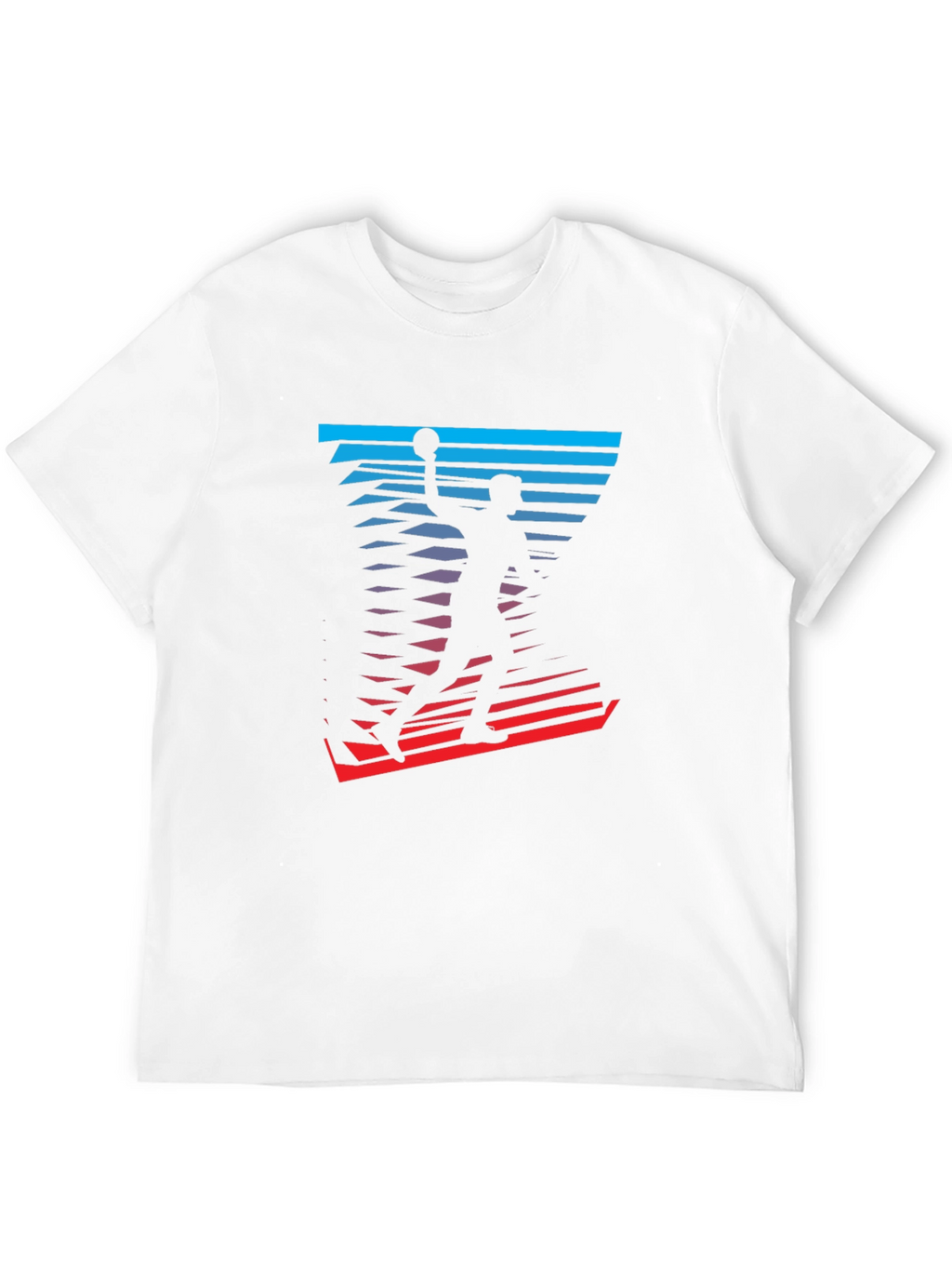 Basketball Player Graphic Tee - Stylish Mens T-Shirt