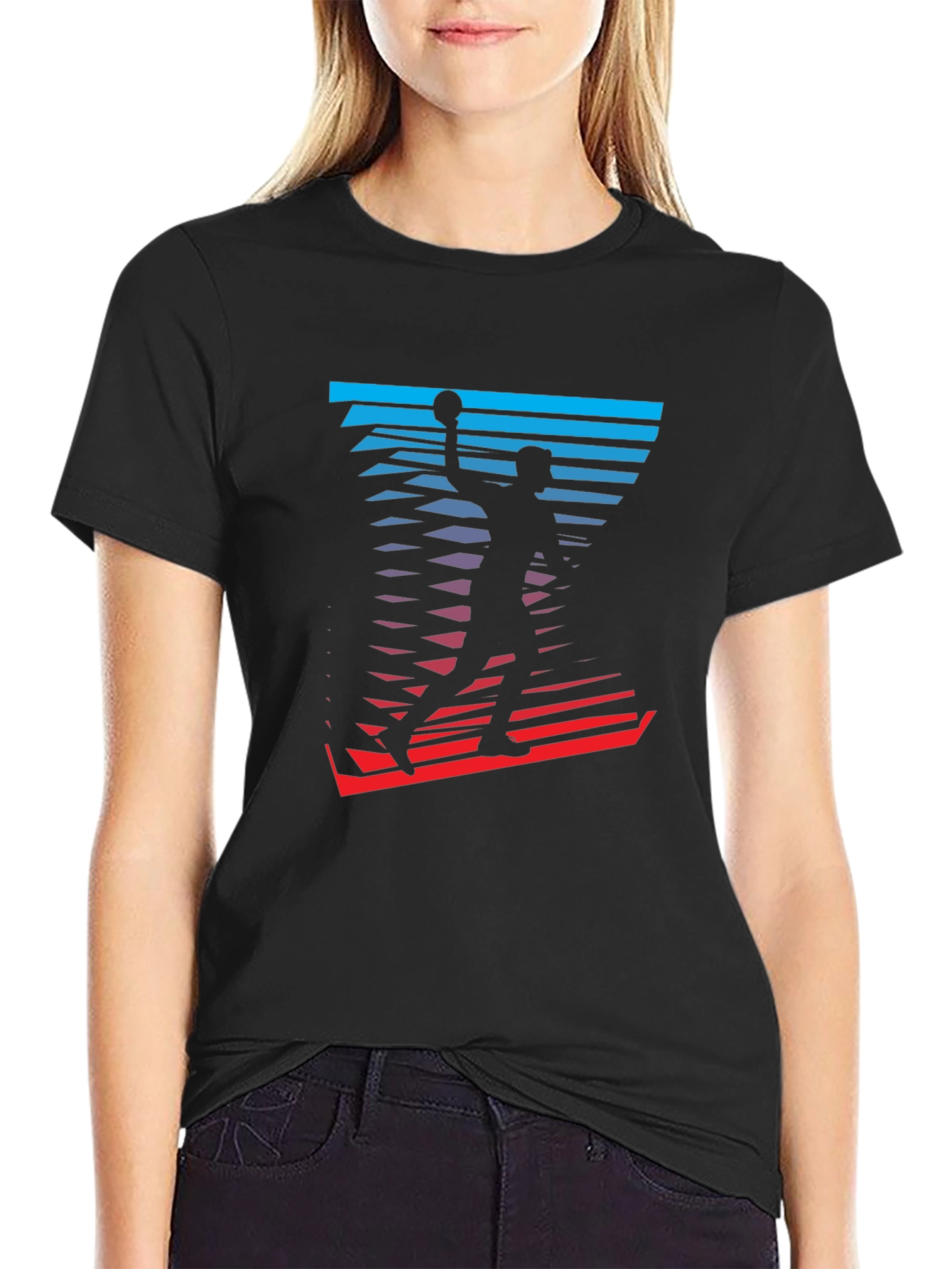 Basketball Player Graphic Tee - Stylish Mens T-Shirt