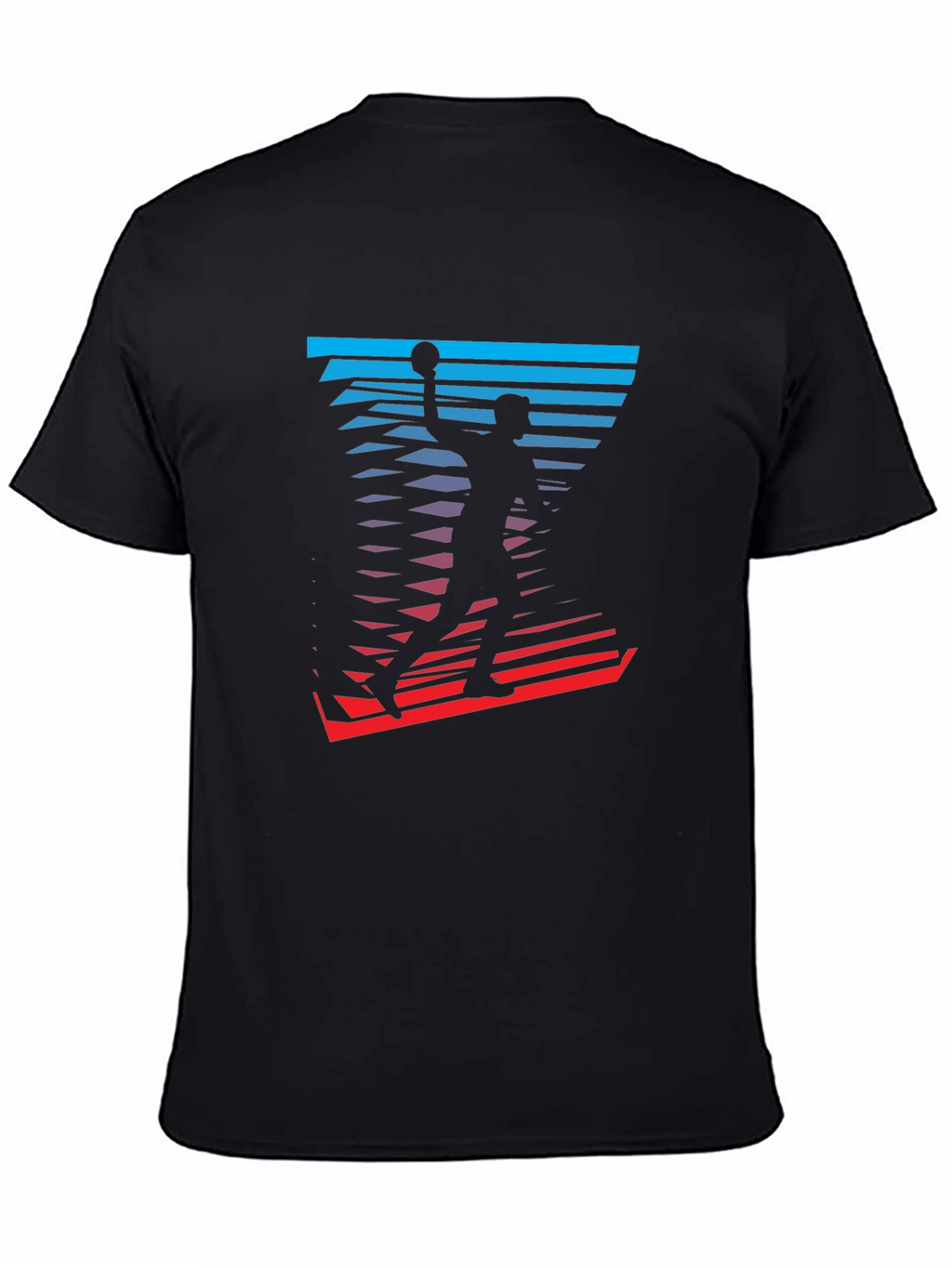 Basketball Player Graphic Tee - Stylish Mens T-Shirt