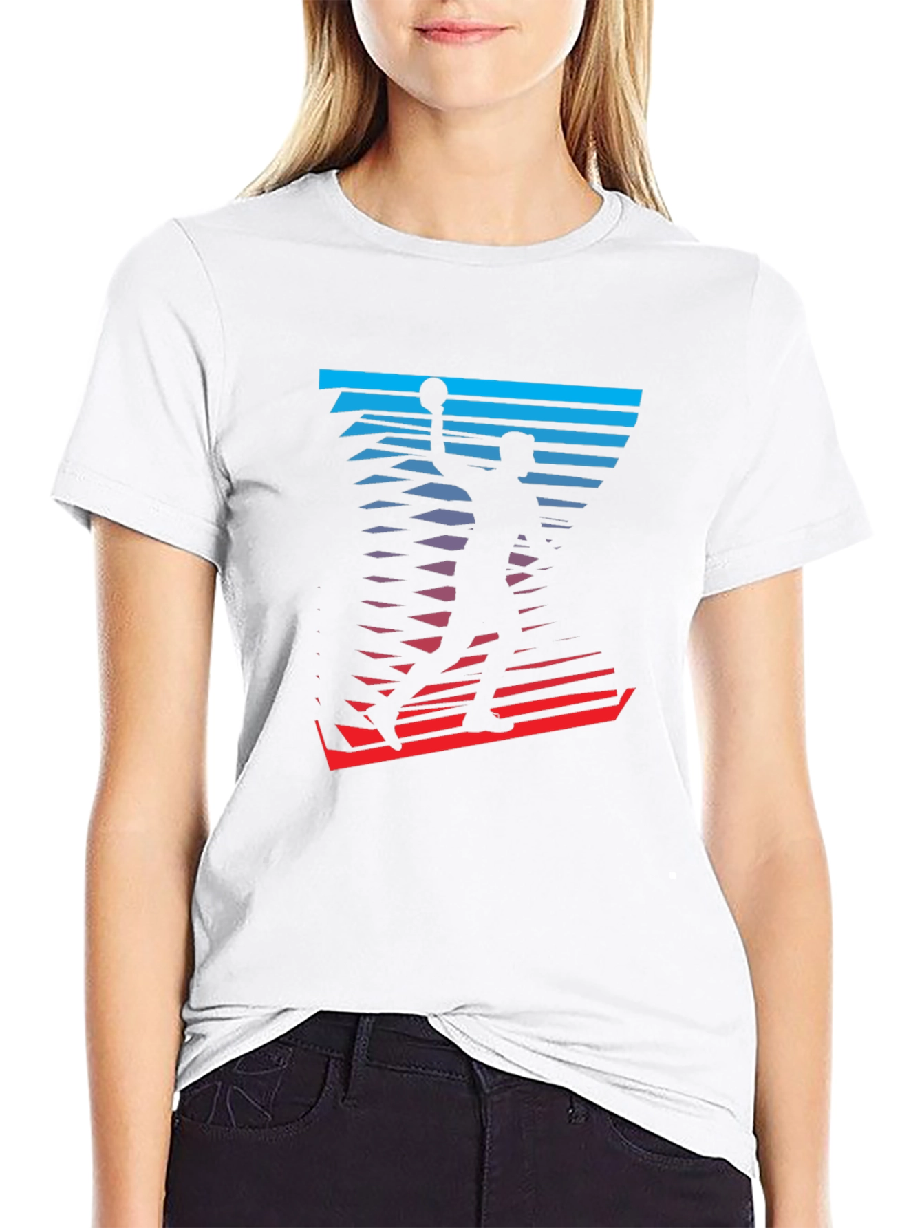 Basketball Player Graphic Tee - Stylish Mens T-Shirt