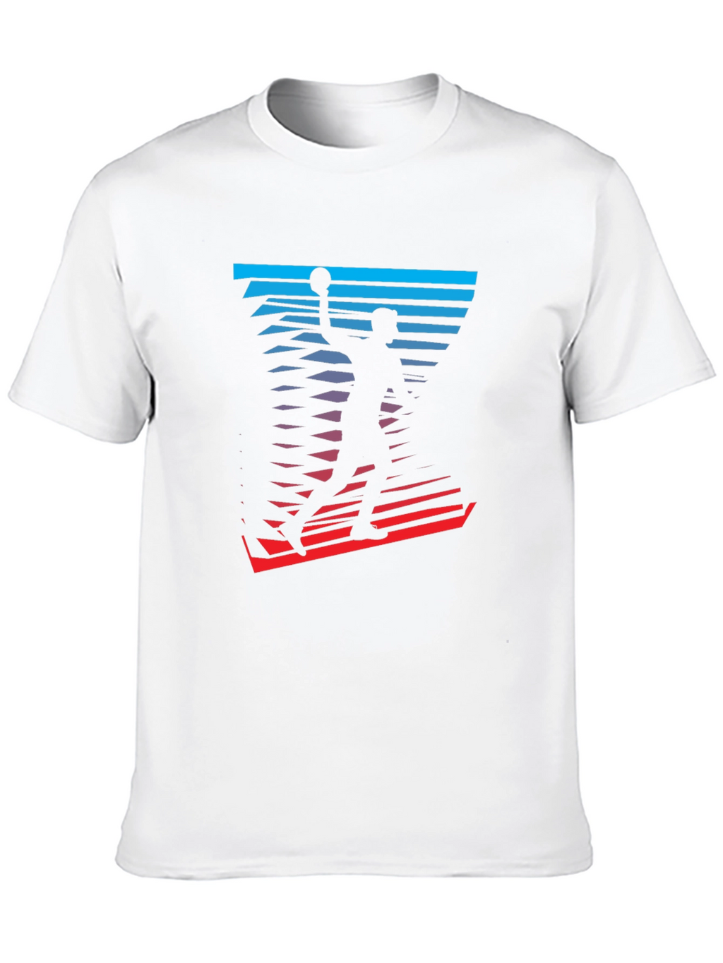 Basketball Player Graphic Tee - Stylish Mens T-Shirt